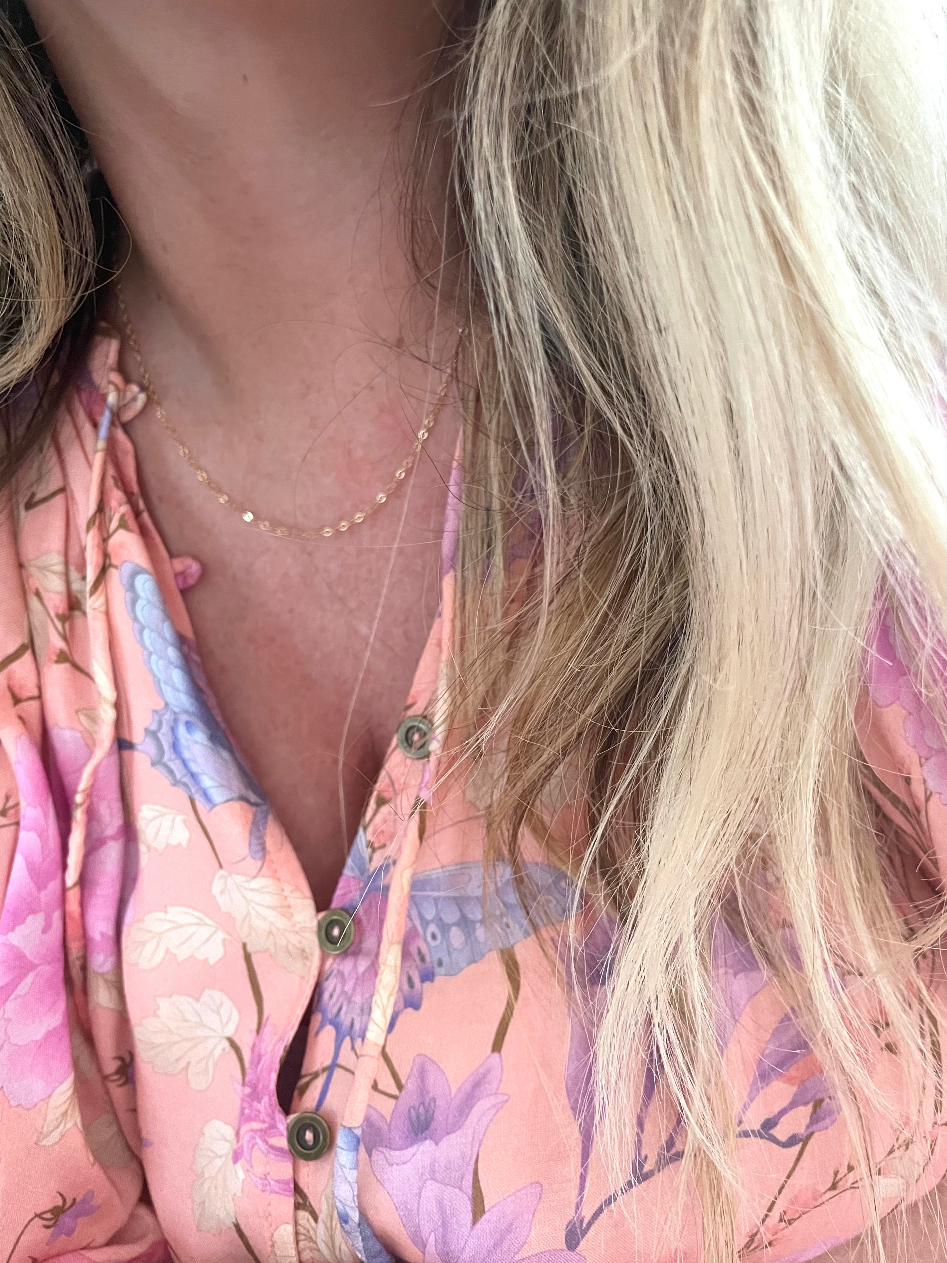 Minimalist Gold Chain Necklace for Women - Simple & Delicate Layering Necklace Jewelry - Perfect for Everyday Wear, Layering Stacks & Special Occasions