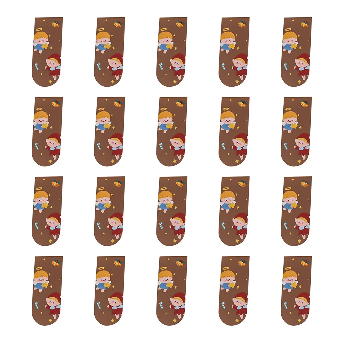 20pcs Magnetic Metal Bookmarks - Cartoon Design Creative Reading Bookmarks for School, Office, Teachers & Students - Perfect Stationery Gift for Book Lovers (Great for Christmas, Birthdays & Daily Reading)