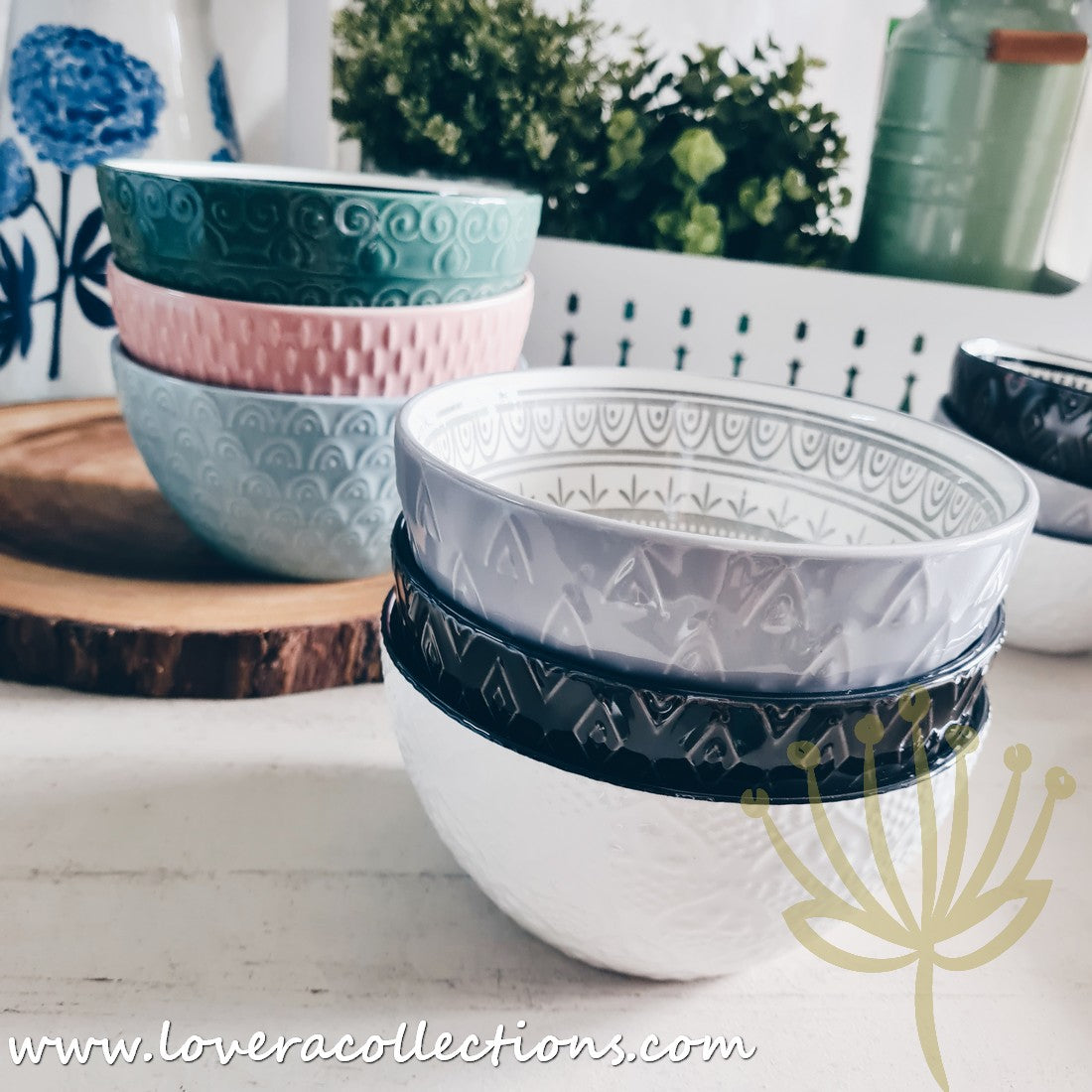 Bohemian Embossed Dinnerware Set - 50% Off + Buy 1 Get 1 Free - Perfect for Boho Chic Dining, Wedding Registry & Home Decor