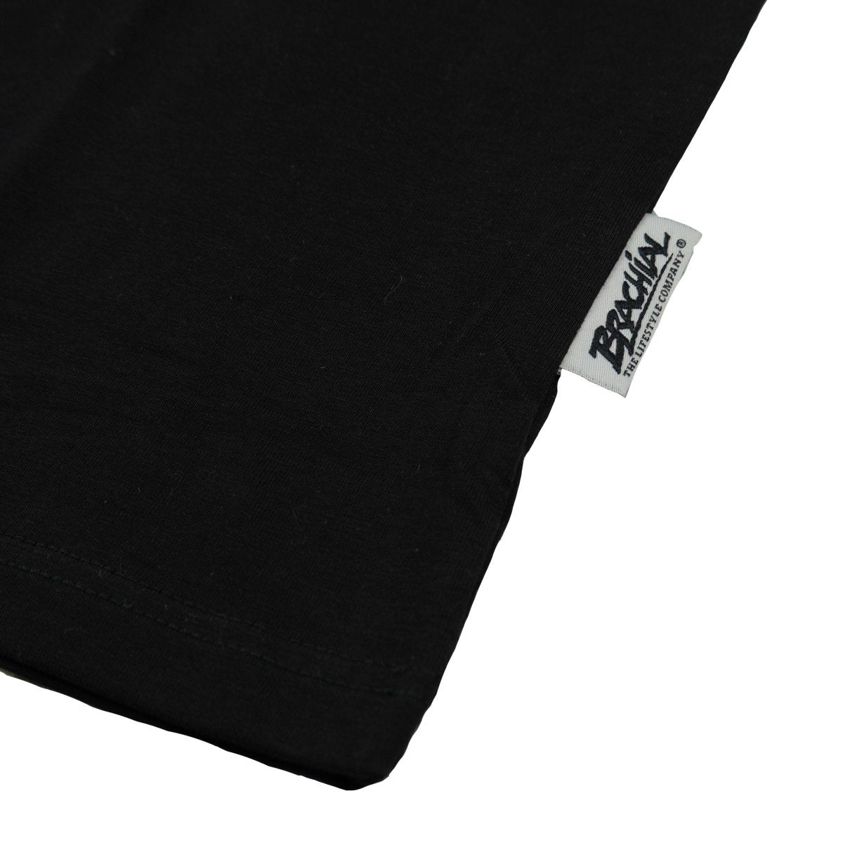 Premium Brachial T-Shirt for Men - Comfortable Middle Black Cotton Tee - Perfect for Casual Wear, Gym, and Everyday Outfits