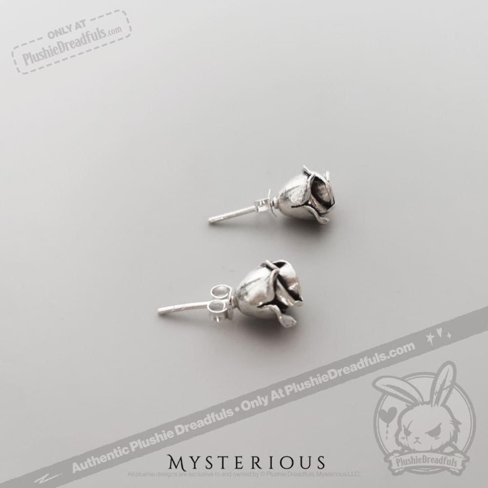 Wild Rose Jewelry Set - Sterling Silver Rose Necklace & Earrings for Women, Romantic Floral Gift for Her - Perfect for Valentine's Day, Anniversary & Special Occasions