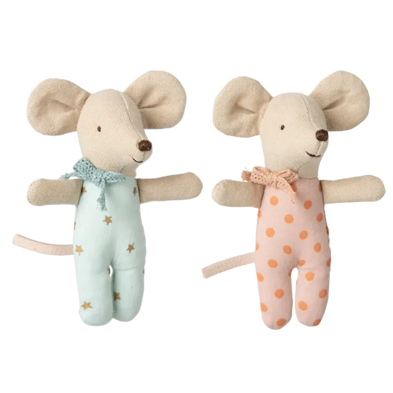 Maileg Matchbox Baby Twins - Adorable Miniature Doll Set for Kids | Perfect for Pretend Play, Collectibles & Gift Giving