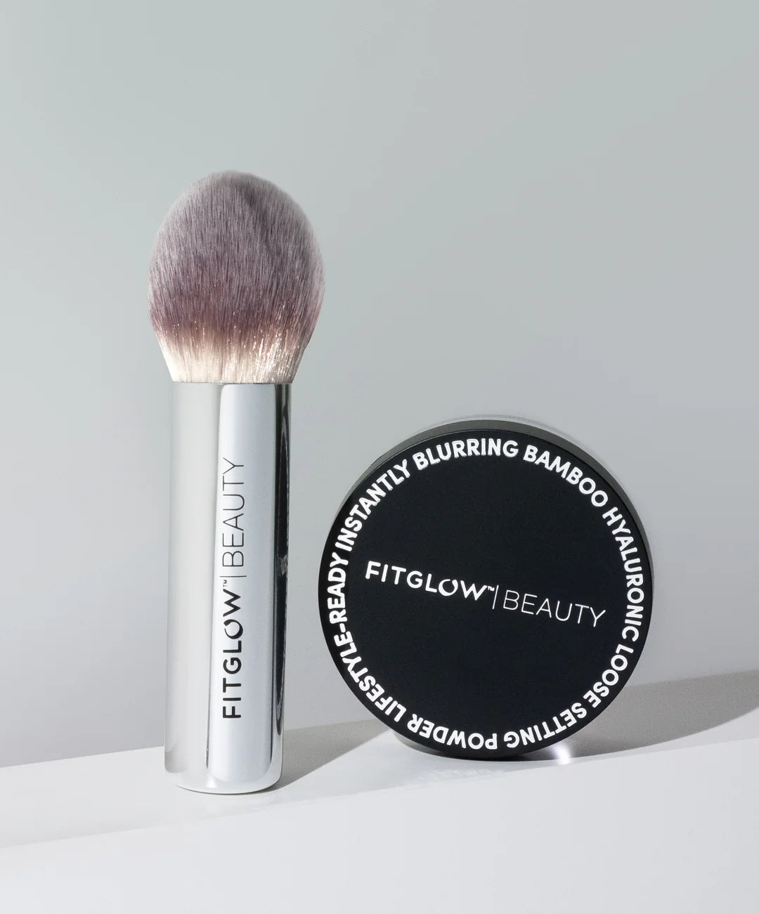 Bamboo Hyaluronic Loose Setting Powder with Brush - Vegan, Cruelty-Free Makeup Setting Powder for Oily Skin & Long-Lasting Finish - Perfect for Daily Use, Photo Shoots & Special Occasions