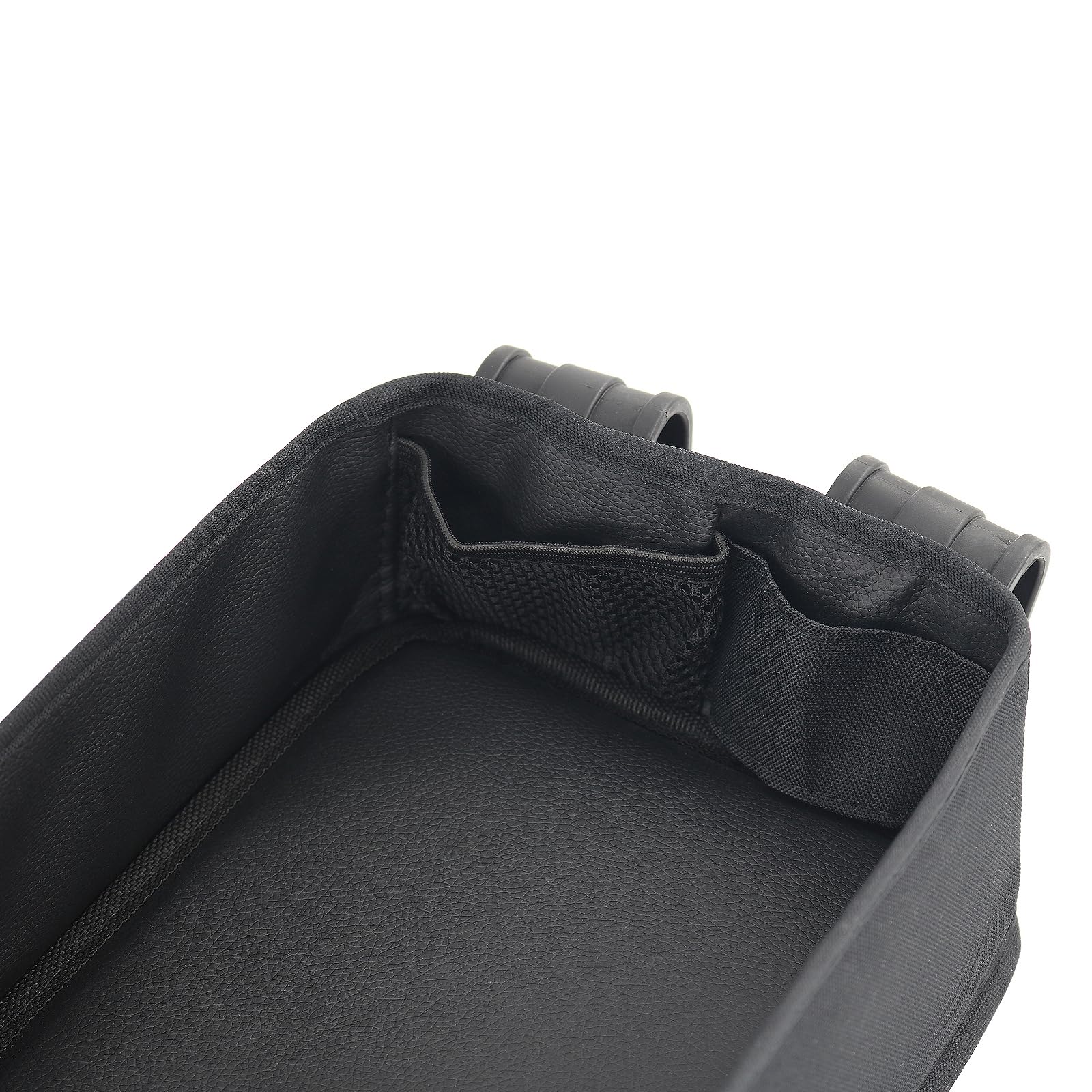 Double-Sided Stroller Snacks Tray for Wonderfold Wagon W2 Series - Waterproof Kids Snack Tray with Faux Leather Sides, 2 Cup Holders - Perfect for On-the-Go Snacking, Travel, and Outdoor Activities