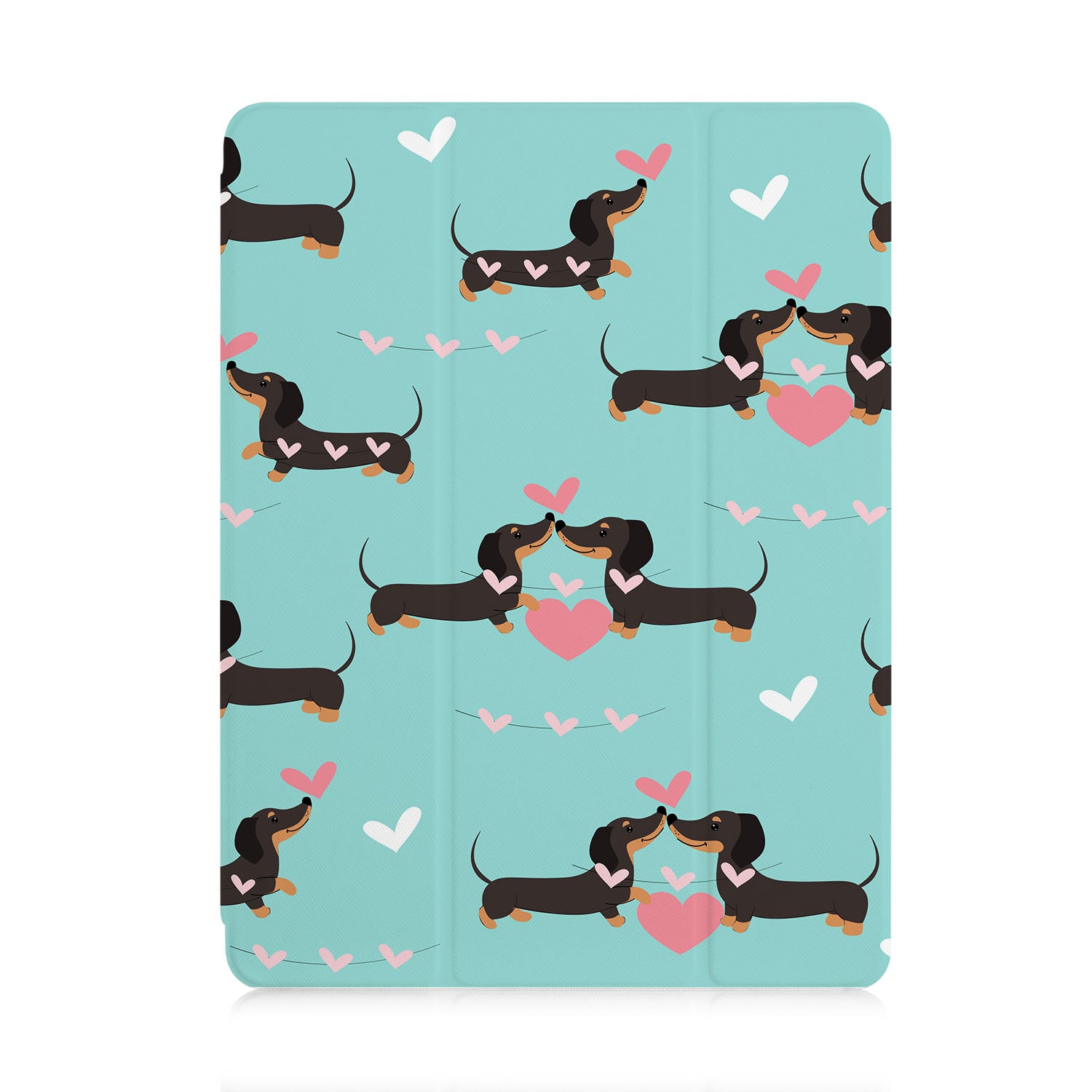 Premium iPad Trifold Case with Cute Dog Design - Slim Protective Cover for iPad Air/Pro (10.2-12.9 inch) | Perfect for Work, School & Travel