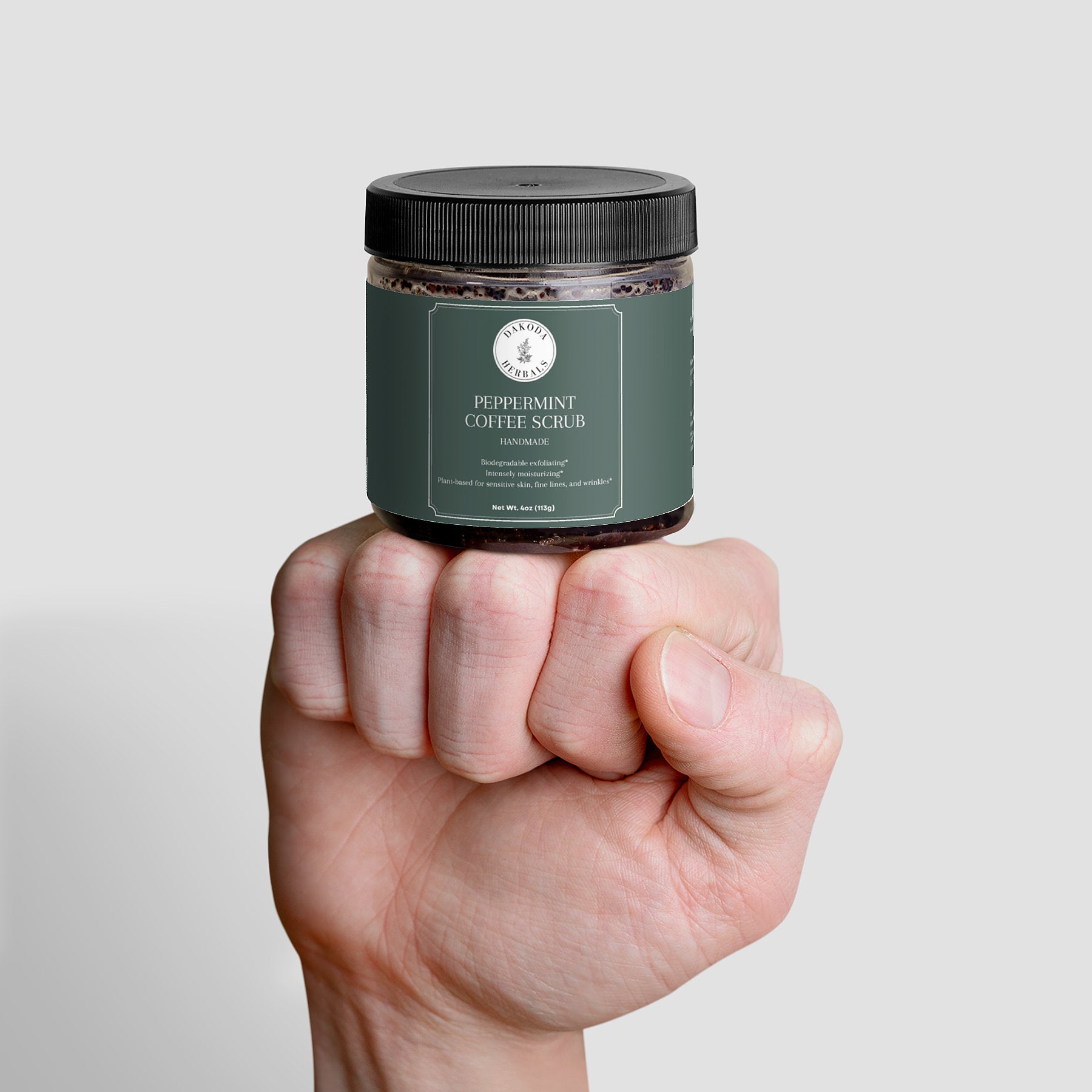 Peppermint Coffee Scrub - Exfoliating Body Scrub with Natural Ingredients for Smooth Skin | Perfect for Spa Day & Self-Care Routine