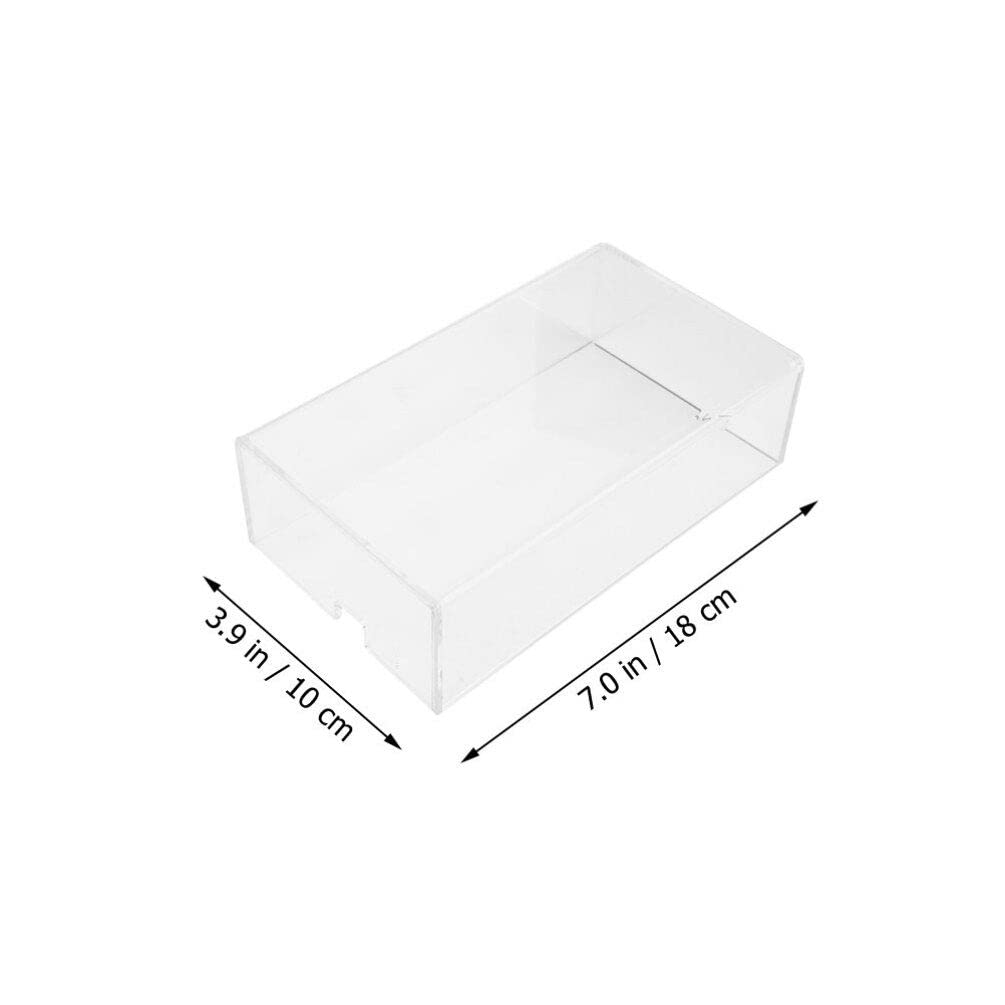 2Pcs Clear Acrylic Mouse Cover Protector for Laptop & Computer - Anti-Dust Transparent Wireless Mouse Case - Perfect for Gaming, Office Work & Home Use