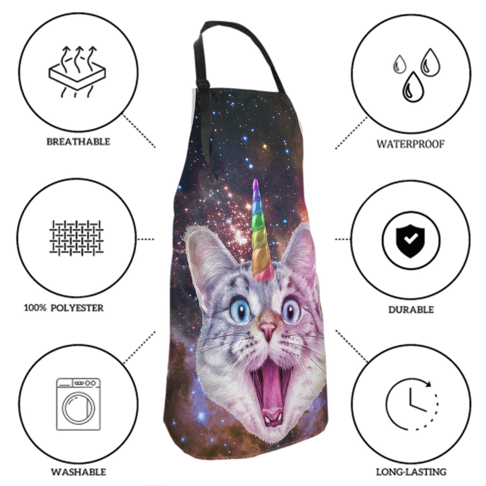 Funny Apron with Pocket - Kitchen Baking, Garden BBQ, Cooking & Painting Apron - Perfect for Chefs, Artists & Outdoor Grilling