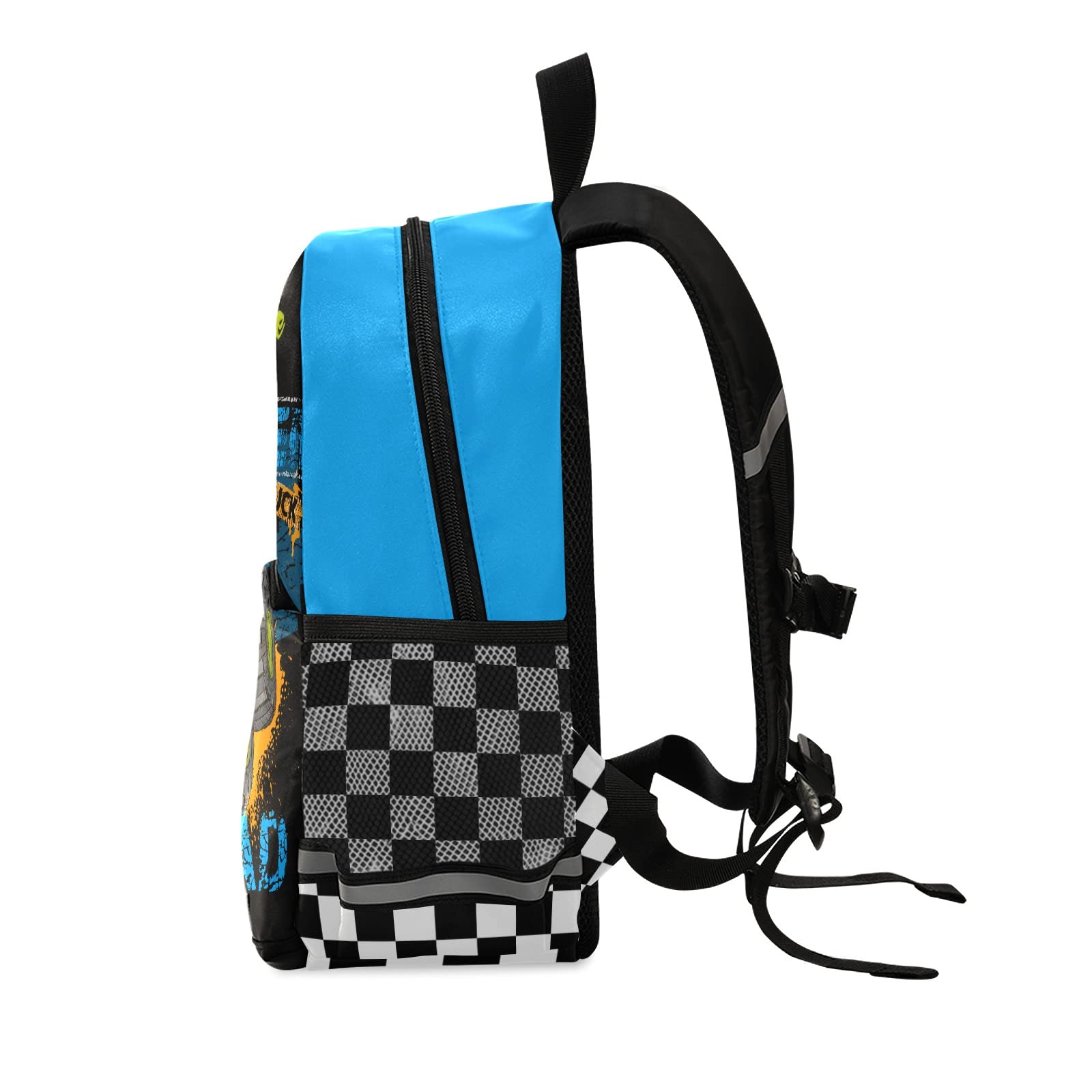 Kids Monster Truck Backpack - Personalized 13 Inch Toddler Backpack for Boys | School & Travel