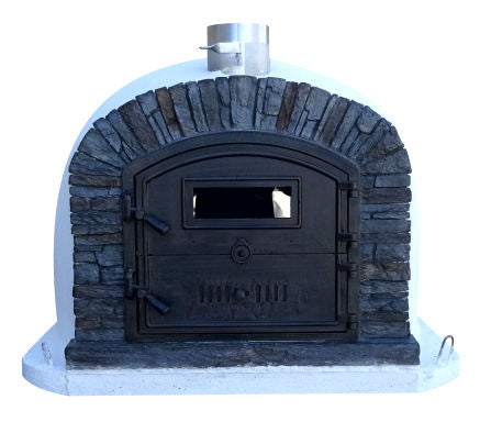 Premium VENTURA PRETO Hybrid Wood & Gas Pizza Oven - Best Selling Outdoor Pizza Maker for Backyard, Patio & Restaurant Use