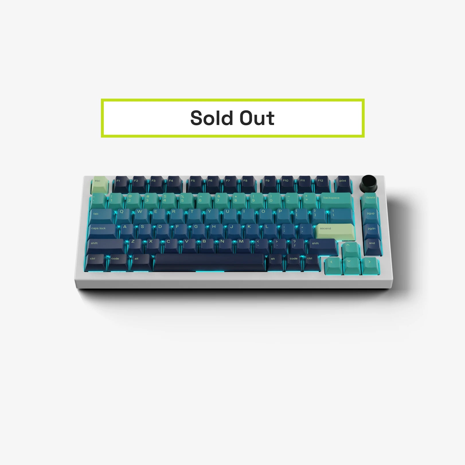 GPBT Northern Lights Keycaps - Custom Mechanical Keyboard Keycaps for Gaming & Typing (Aurora Borealis Design) | Perfect for PC, Mac, RGB Setup & Streamer Battlestations