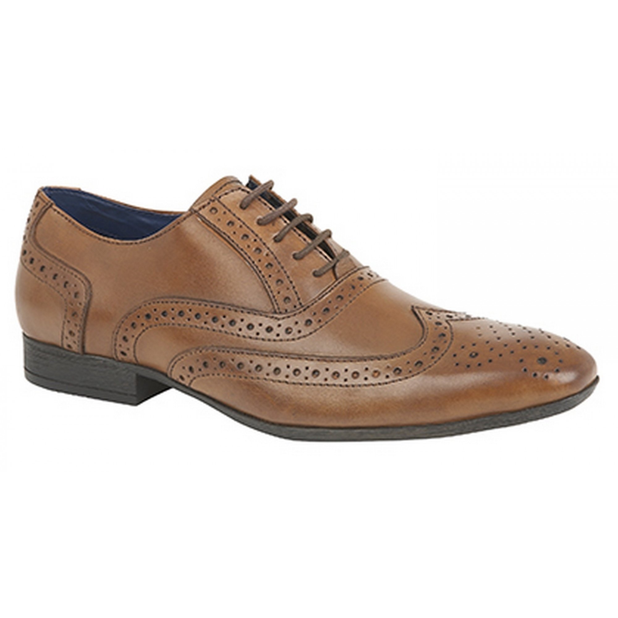 Men's Classic 5-Eye Brogue Oxford Dress Shoes - Formal & Business Casual Leather Shoes for Office, Wedding & Special Occasions