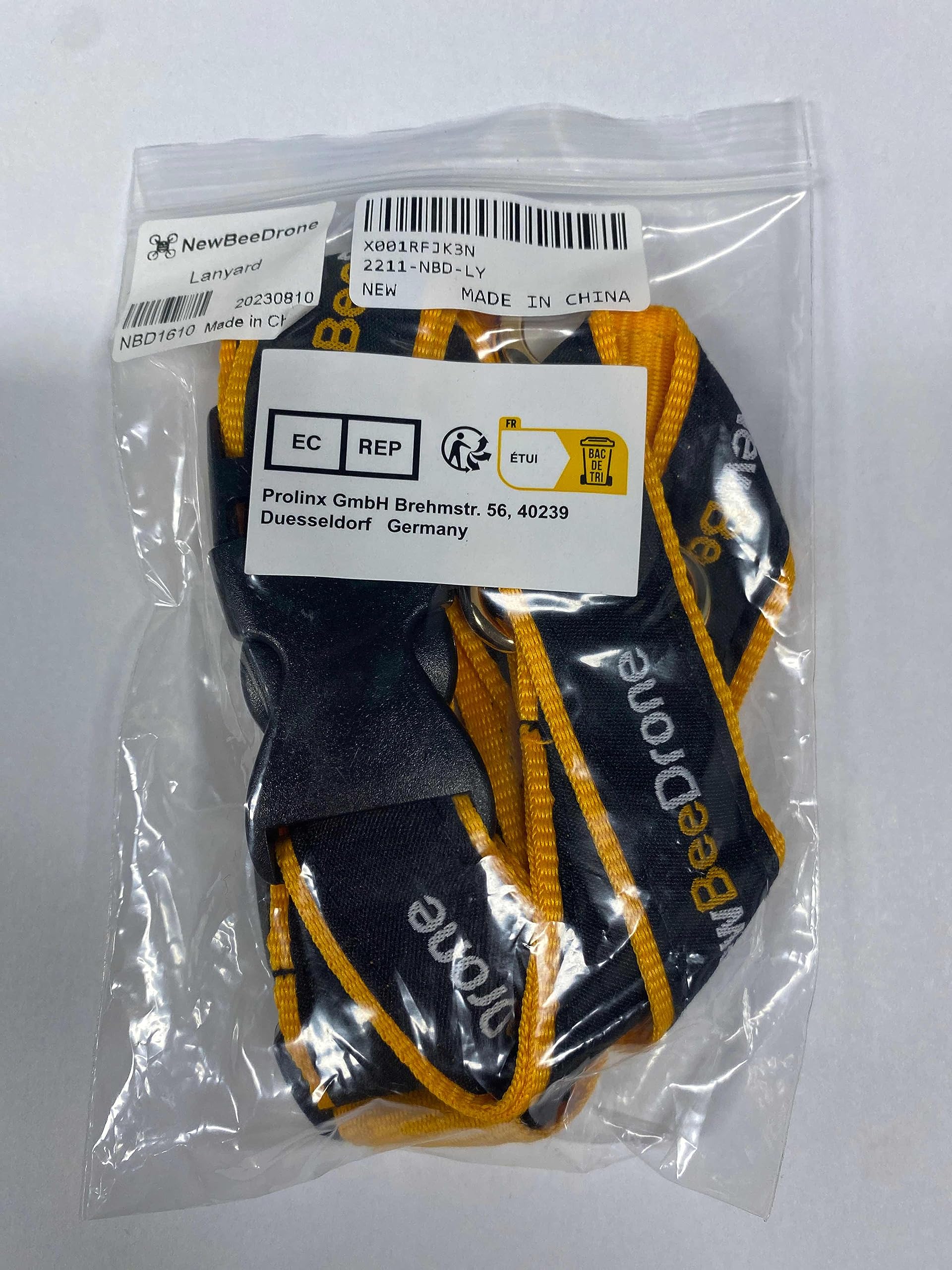 SPEEDY BEE NewBeeDrone Adjustable & Detachable FPV Lanyard Strap for DJI FPV Remote Controller & All Types of FPV RC Radio Transmitters - Perfect for Drone Racing, Aerial Photography and FPV Flying