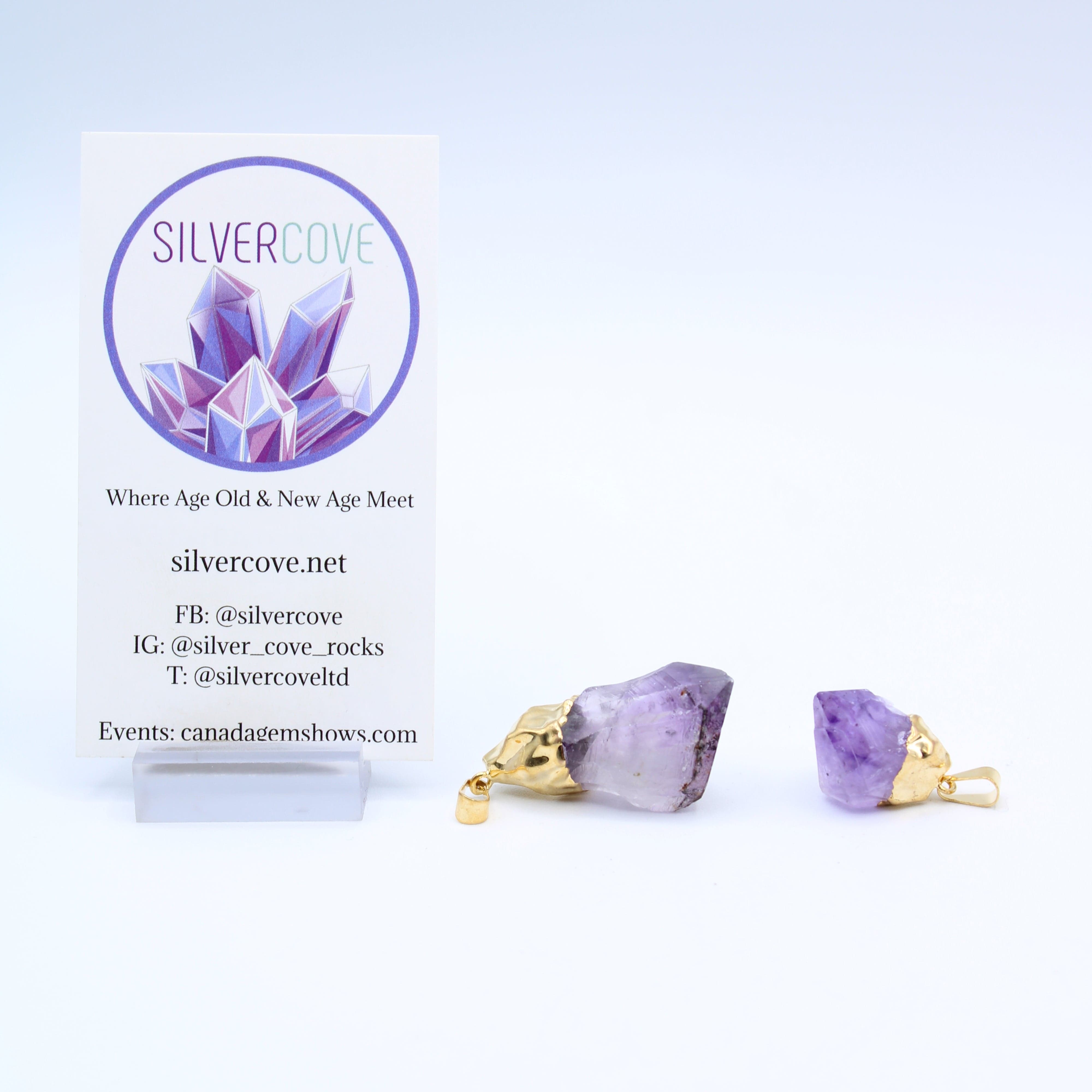 Natural Amethyst Crystal Point Pendant Necklace - Healing Stone Jewelry for Women - Perfect for Meditation, Energy Cleansing & Spiritual Gifts