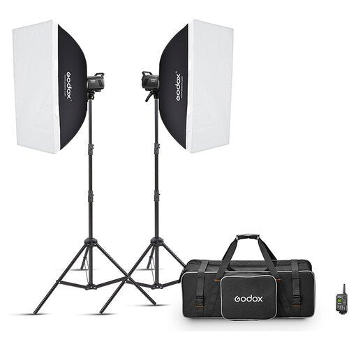 Godox MS300 V Studio Flash Monolight (2 Light Kit) - Professional Photography Lighting for Portraits, Product Shoots & Commercial Studios