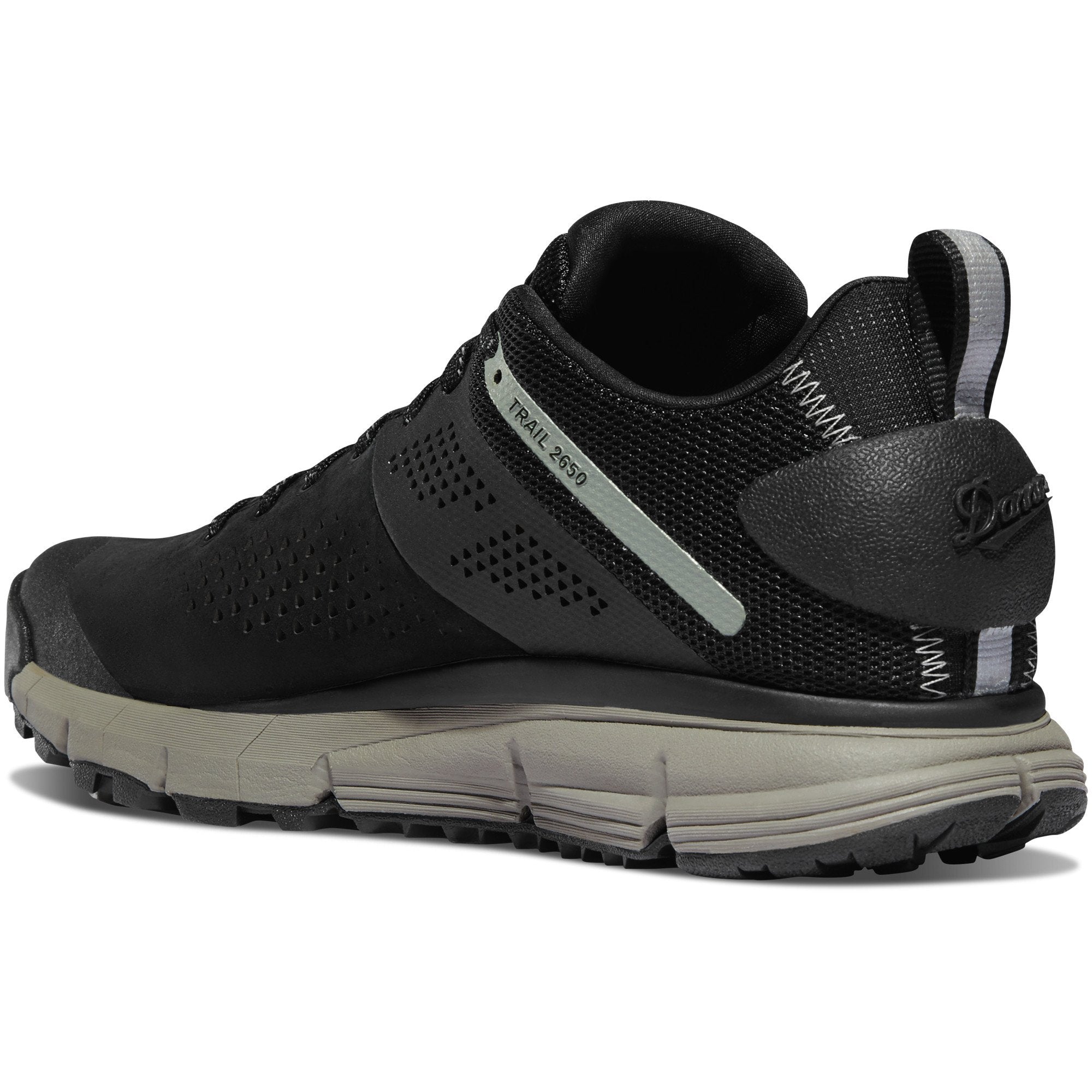 Danner Trail 2650 Black/Gray Hiking Boots for Men - Lightweight Waterproof Hiking Shoes with Vibram Outsole - Perfect for Outdoor Adventures & Mountain Trekking