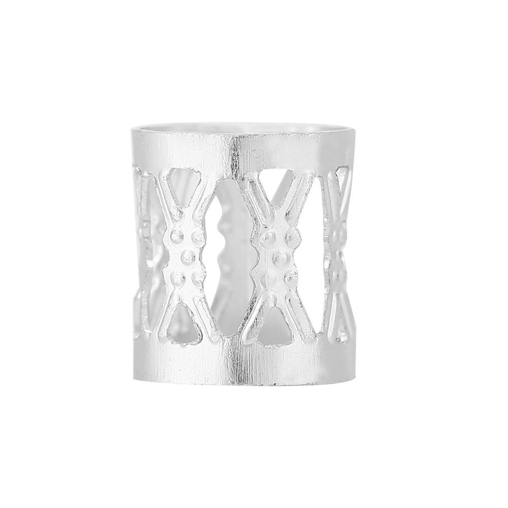 Aluminum Hair Rings & Dreadlock Beads Set - Hair Jewelry for Braids, Dreadlocks & Hair Cuffs - Metal Hair Accessories & Decorations for Women - Perfect for Festivals, Weddings & Boho Styling