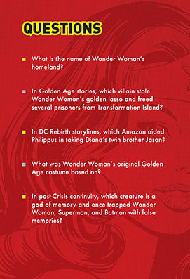 DC Comics Wonder Woman Trivia Card Game - Fun Pop Culture Quiz Deck for Superhero Fans, Game Nights & Parties