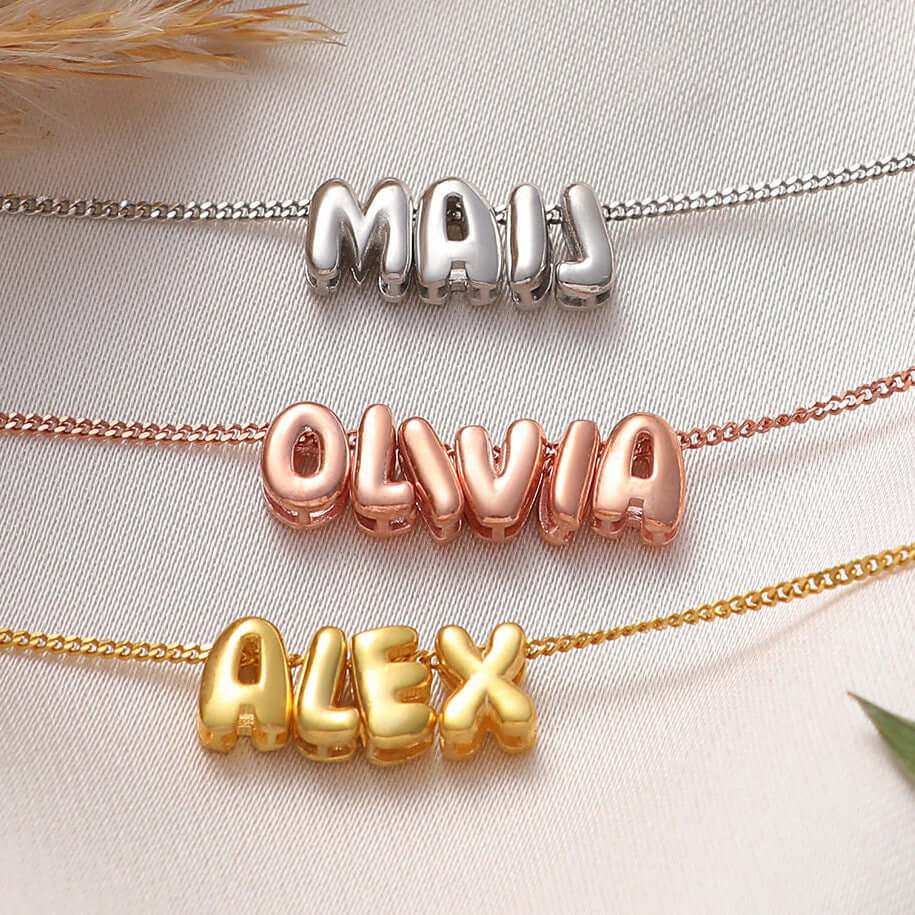 Personalized Name Initial Necklace - Custom Engraved Letter Pendant Jewelry for Women | Perfect Gift for Birthday, Anniversary & Valentine's Day | N048