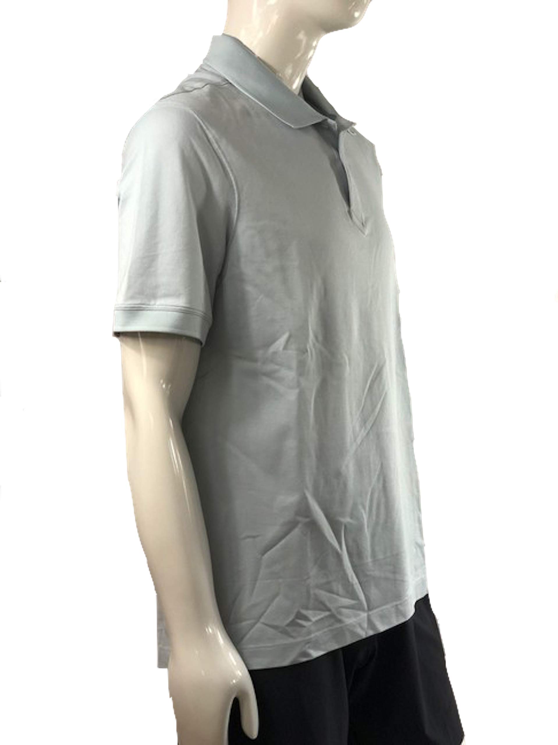 Lululemon TECH Pique Polo Shirt for Men - Breathable & Moisture-Wicking Golf & Casual Wear - Dawn Blue