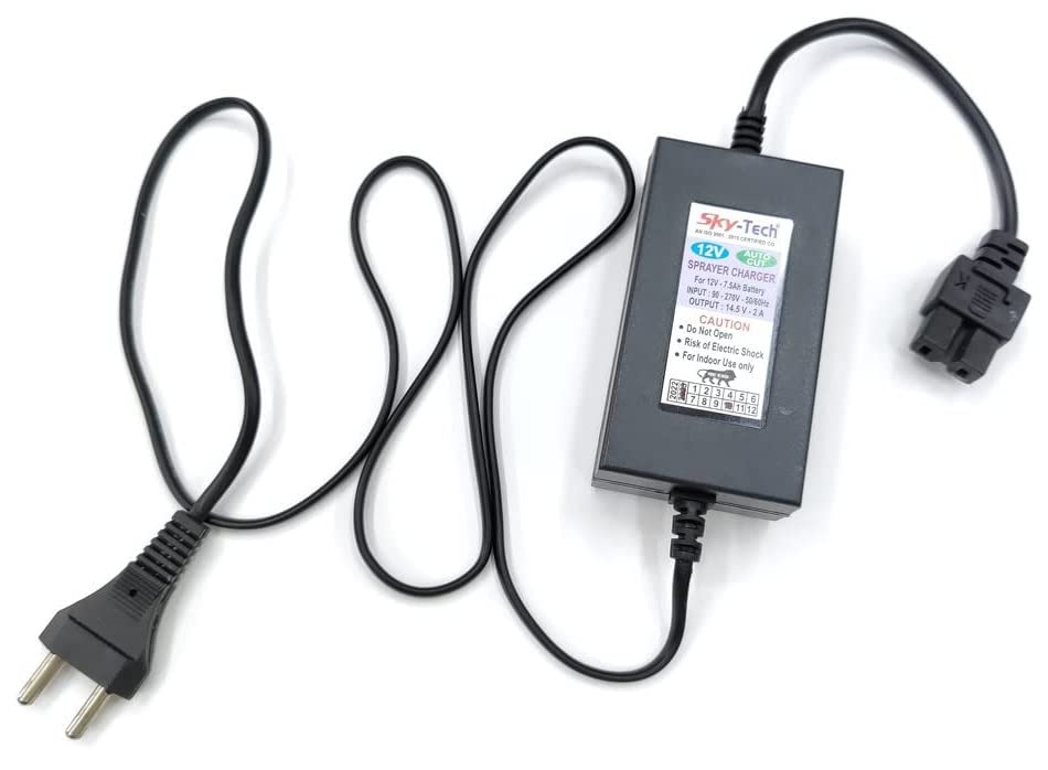 ESPtronics 12V 7.5A Battery Charger for Kissan Spray Machine - SMPS Power Supply | Fast Charging for Agricultural Sprayers & Farming Equipment
