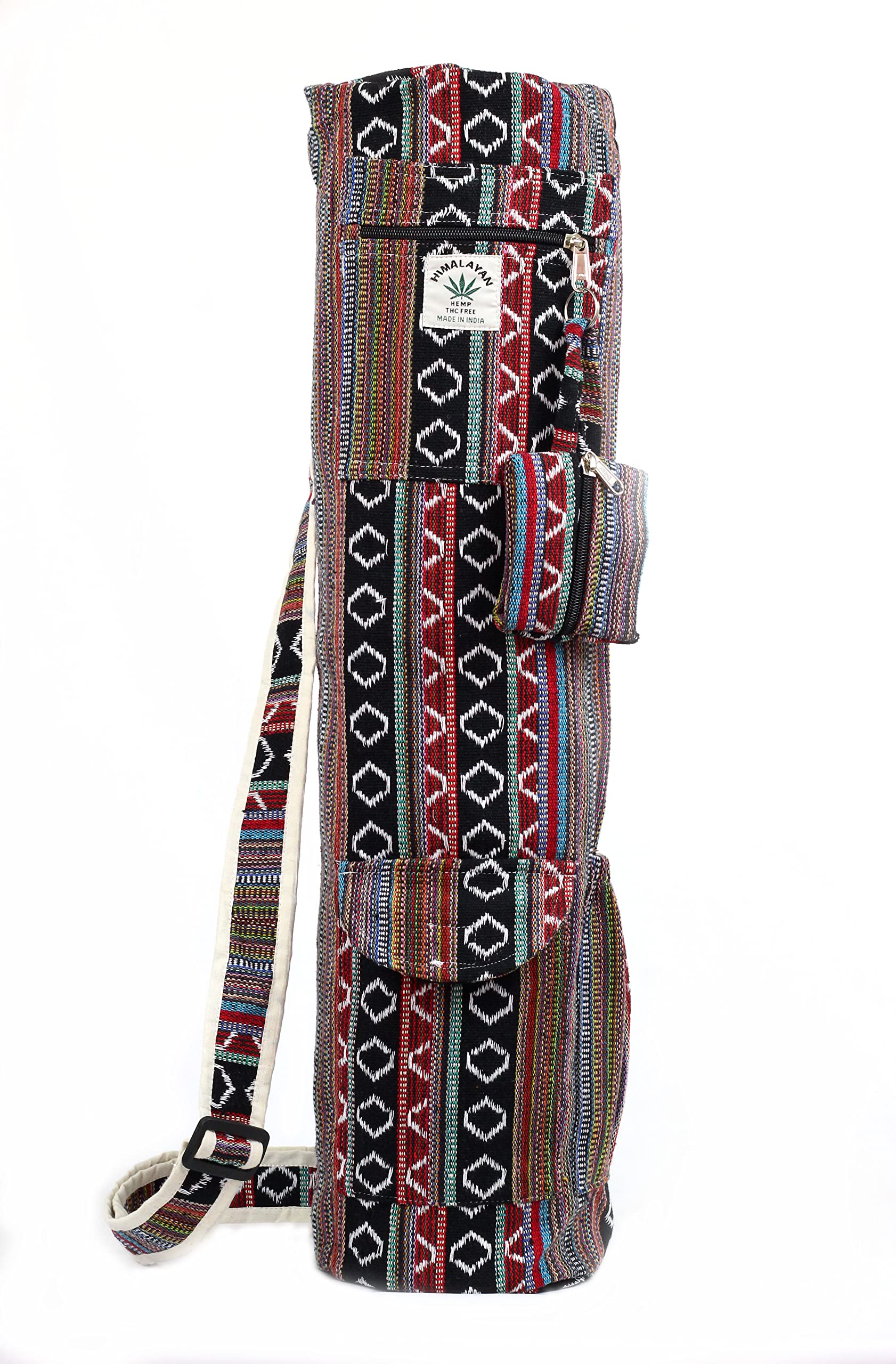 Eco-Friendly Hemp Yoga Mat Bag with Full-Zip - Fits Up to 26 Inch Mats - Perfect for Yoga, Pilates & Gym Workouts - Sustainable Yoga Mat Carrier for Active Lifestyles