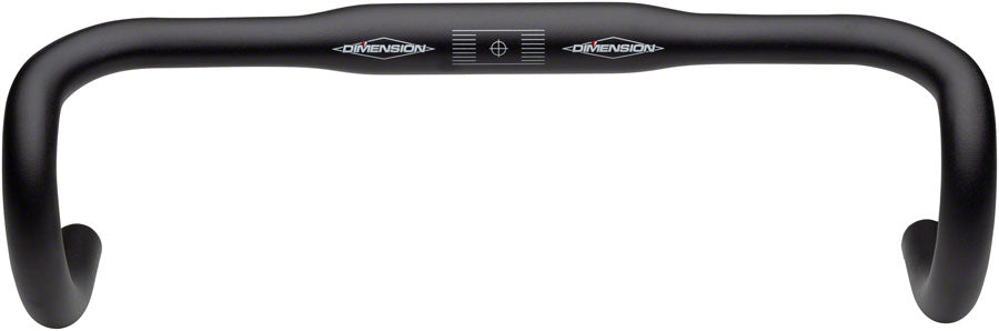 MSW Flat Top Shallow Drop Handlebar - 31.8mm Aluminum Road Bike Handlebar (38cm, Black) | Perfect for Road Cycling, Commuting & Urban Riding