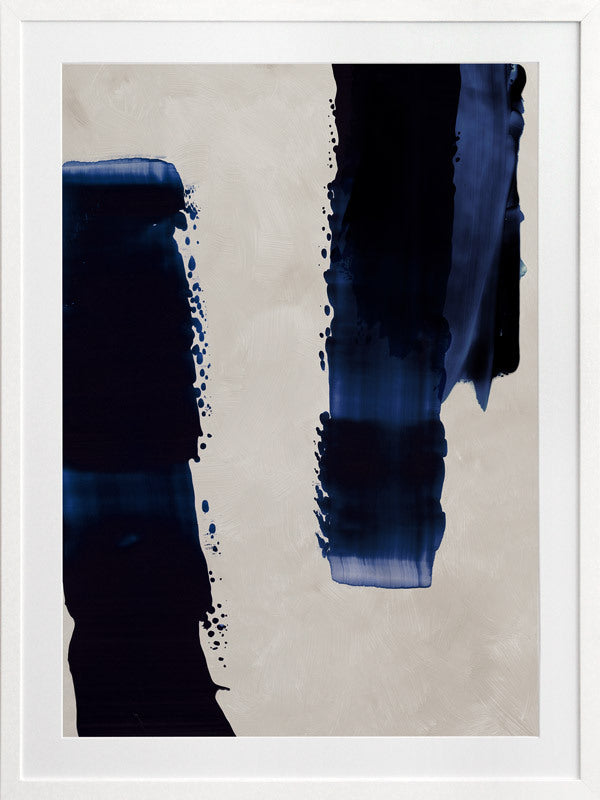 Broad Strokes I Framed Art Print - Modern Abstract Wall Decor for Living Room, Bedroom & Office - Perfect for Home & Office Decoration
