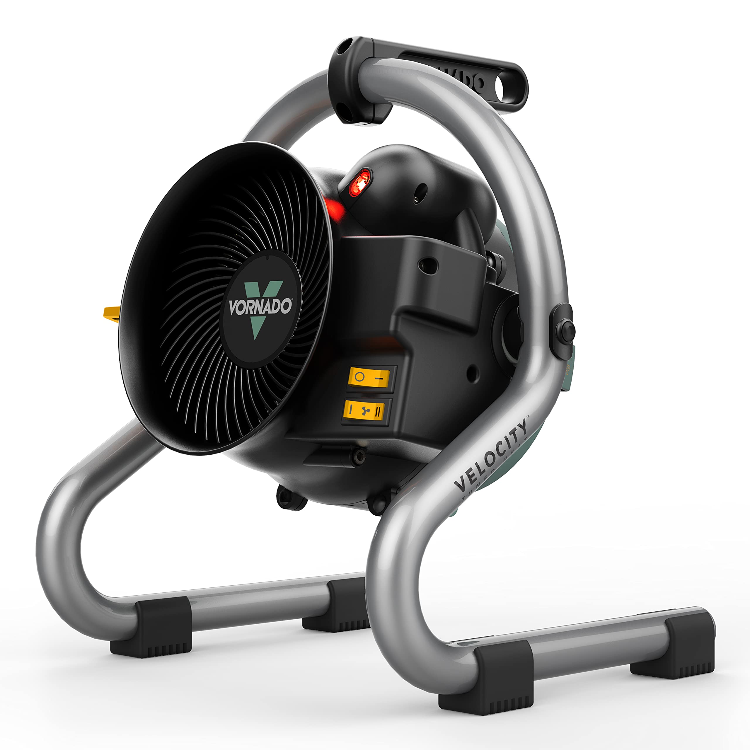 Vornado Velocity HD Garage Space Heater with Fan - 1500W Powerful Heating, Adjustable Tilt Head, Overheat Protection & Tip-Over Switch, Black - Fast Whole Room Warming for Workshop, Basement & Office Use