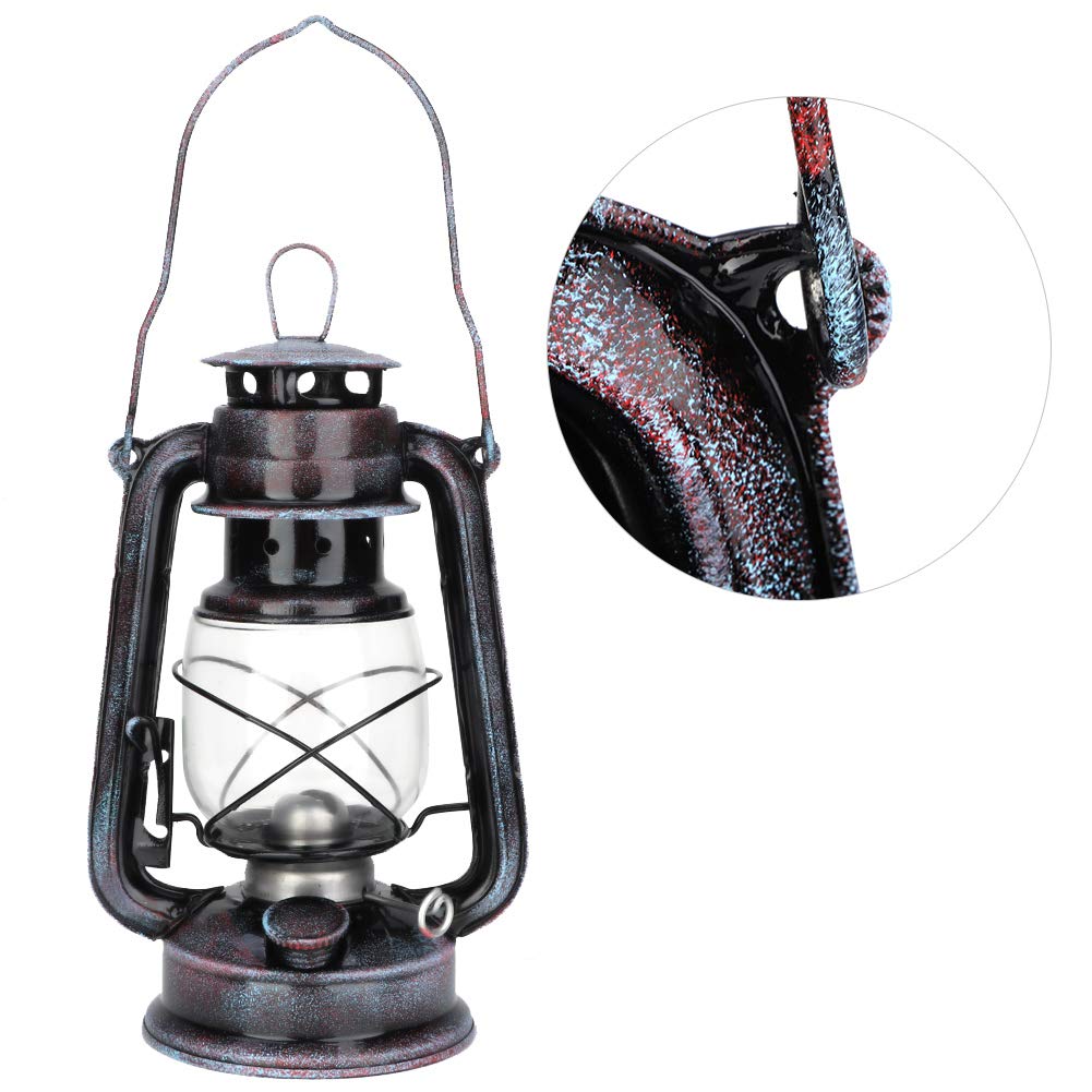 Vintage Storm Lantern - Classic Hurricane Oil Lamp with Kerosene & Citronella Fuel - Antique Style Outdoor Camping, Emergency Lighting, Garden Decoration, Patio Ambiance