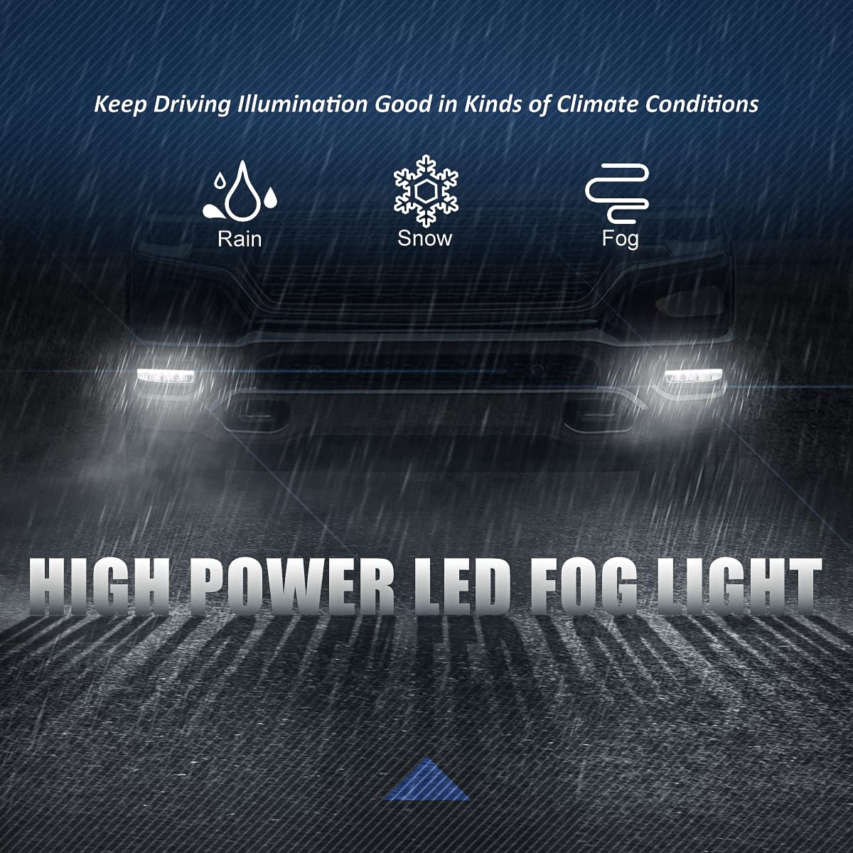 Auto Dynasty Full LED Light Bar Front Bumper Driving Fog Lights with Switch & Bezels for Ram 1500 2019-2024 - Driver & Passenger Side Clear Lens - Off-Road & Night Driving Enhancement