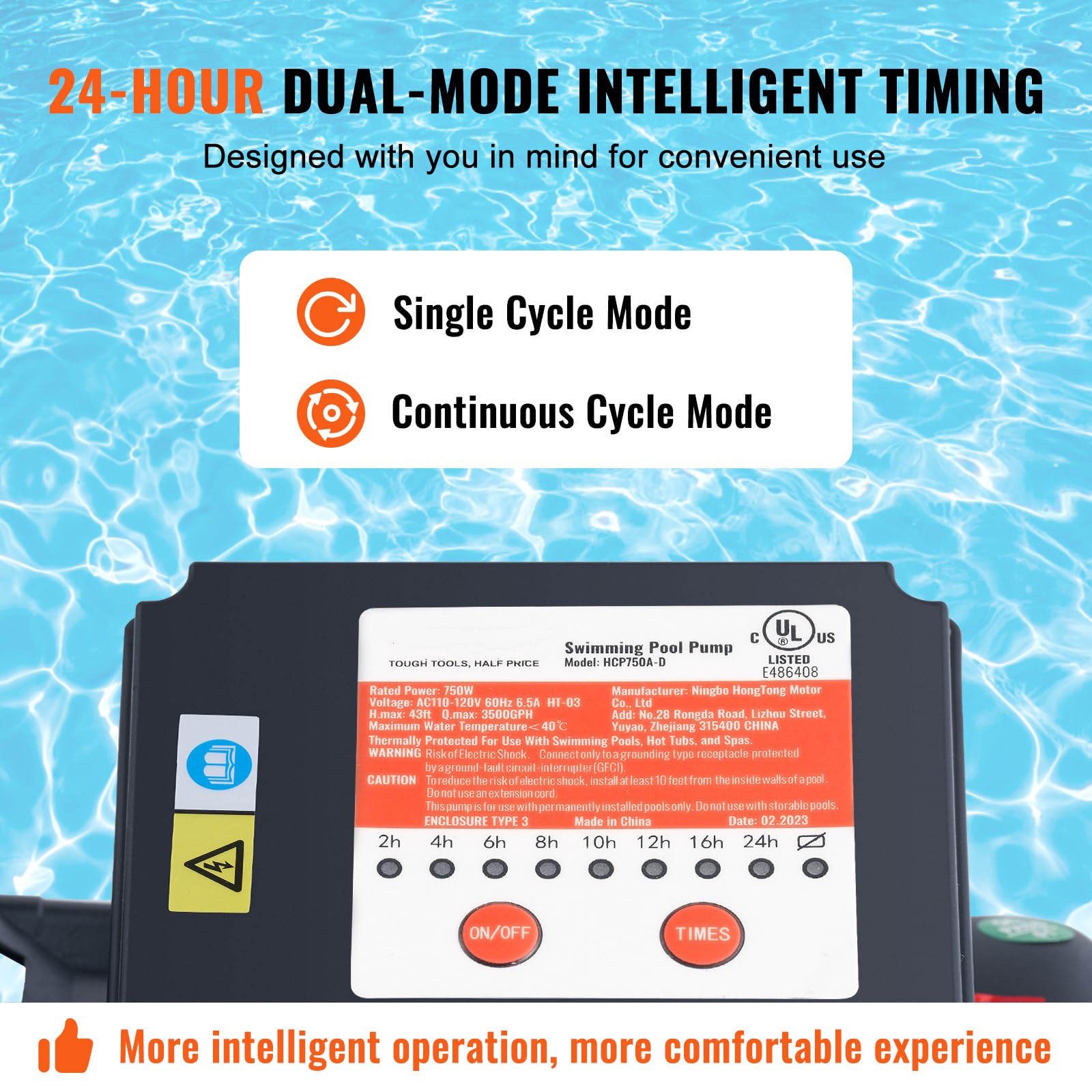 VEVOR 16-inch Sand Filter Pump System for Above Ground Pools - 3500 GPH, 1 HP with Digital Timer & 6-Way Valve | Easy Install Pool Pump & Filter Combo | Perfect for Backyard Swimming Pools, Inflatable Pools & Water Filtration Systems