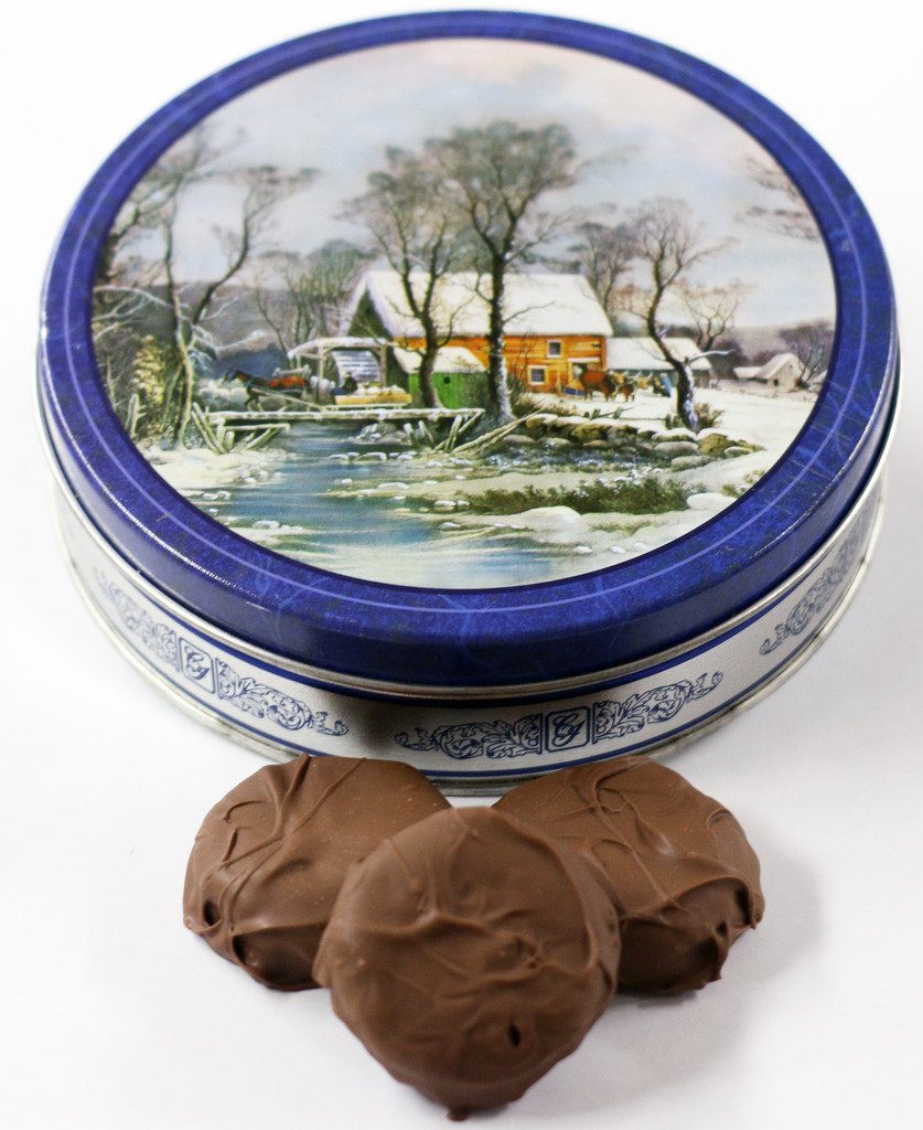 Scott's Cakes Milk Chocolate Covered Oreos - Gourmet Chocolate Cookies in Collectible Homestead Tin - Perfect for Gifts, Parties & Holiday Treats