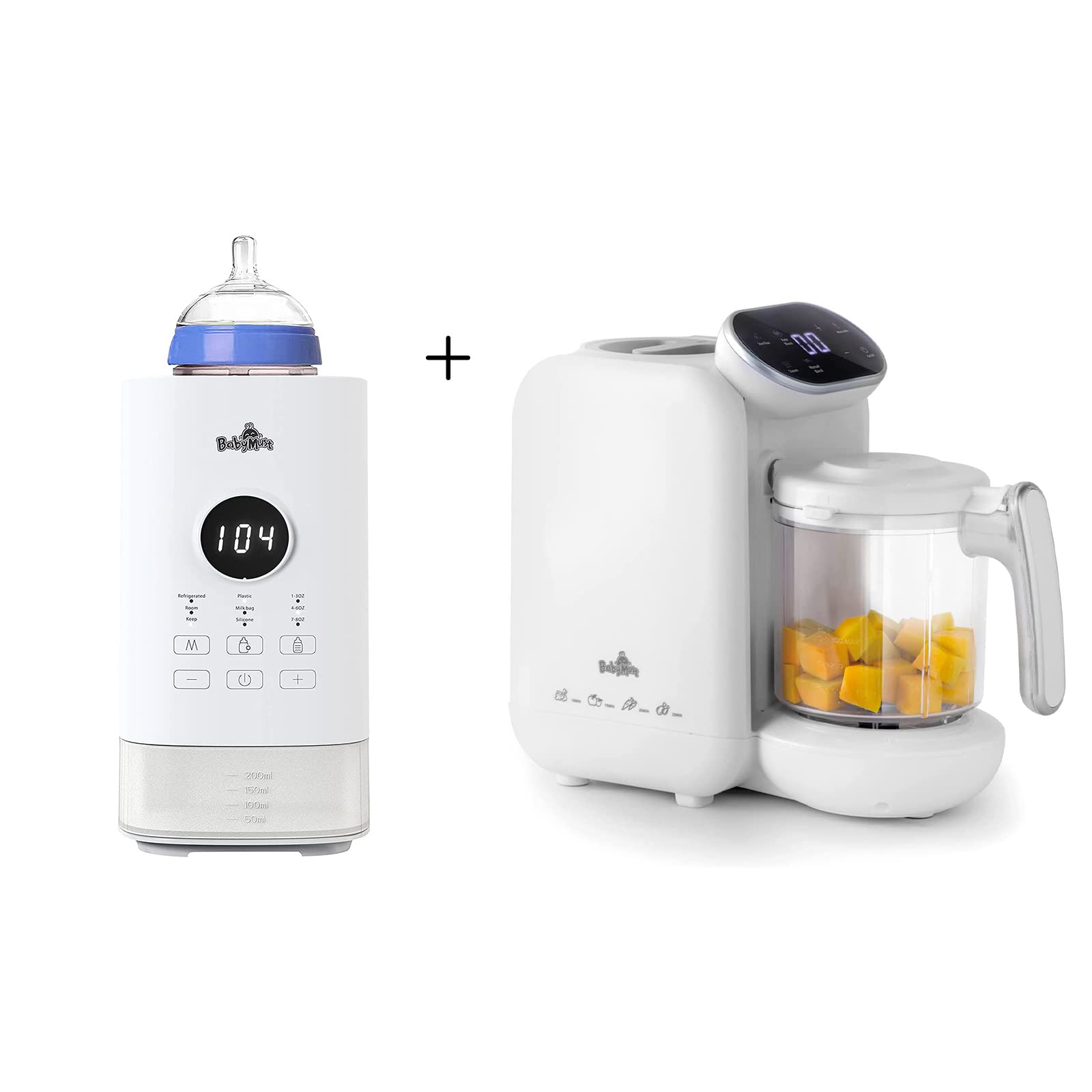 Best Baby Food Maker & Bottle Warmer Set - 5-in-1 Steamer, Blender, Grinder with Precise Temperature Control & 24H Keep Warm Function | Perfect for Homemade Baby Food & Quick Milk Warming at Home