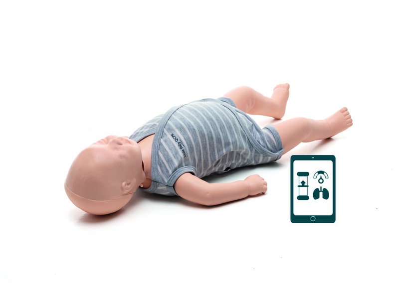 QCPR Little Baby Manikin - Realistic CPR Training Doll for Infant First Aid Practice - Perfect for Medical Training, Nursing Education & Emergency Preparedness