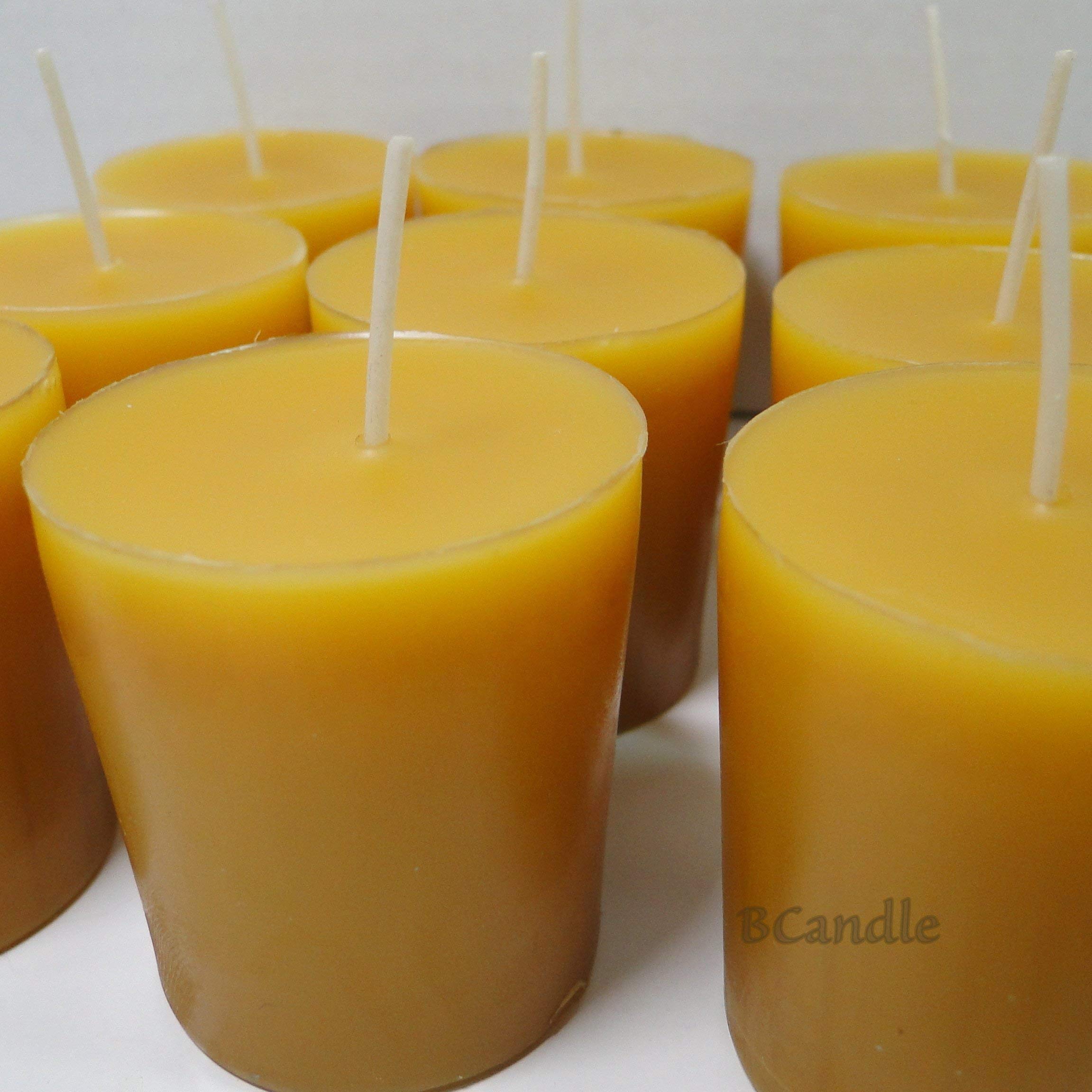 100% Pure Organic Beeswax Votive Candles - Handmade 2