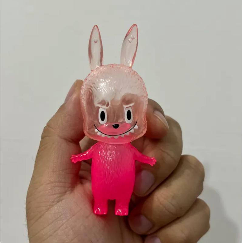Labubu The Monsters Series 2 Clear Pink Vinyl Figure - Cute Collectible Art Toy for Display, Gifts & Anime Fans