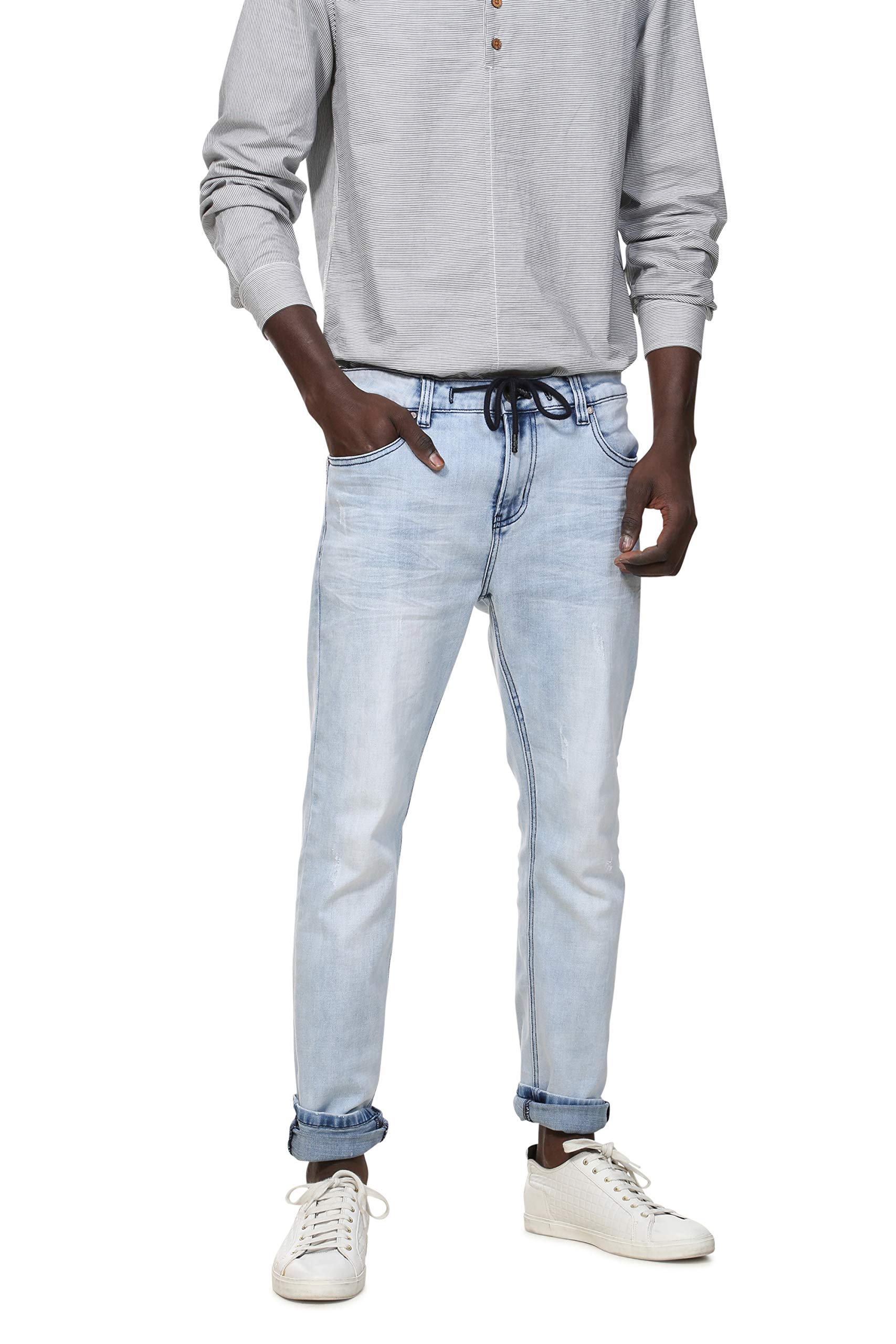 Desigual Men's Ares Jeans - Slim Fit Stretch Denim Pants for Casual Wear (Size EUR 34/US 32) | Perfect for Everyday Outfits & Weekend Looks