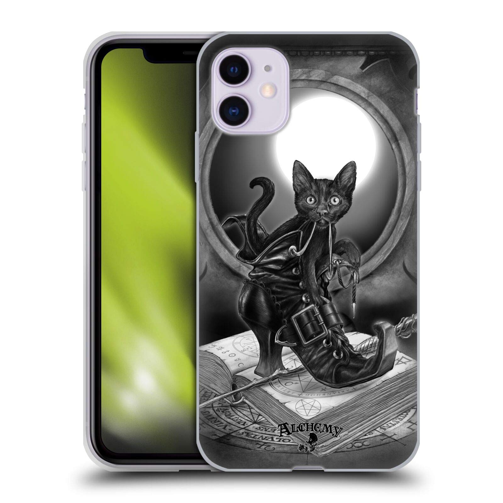 Alchemy Gothic Midnight Mischief Cats Soft Gel Case for iPhone 11 - Officially Licensed Gothic Phone Cover - Perfect for Halloween, Gothic Fashion & Cat Lovers