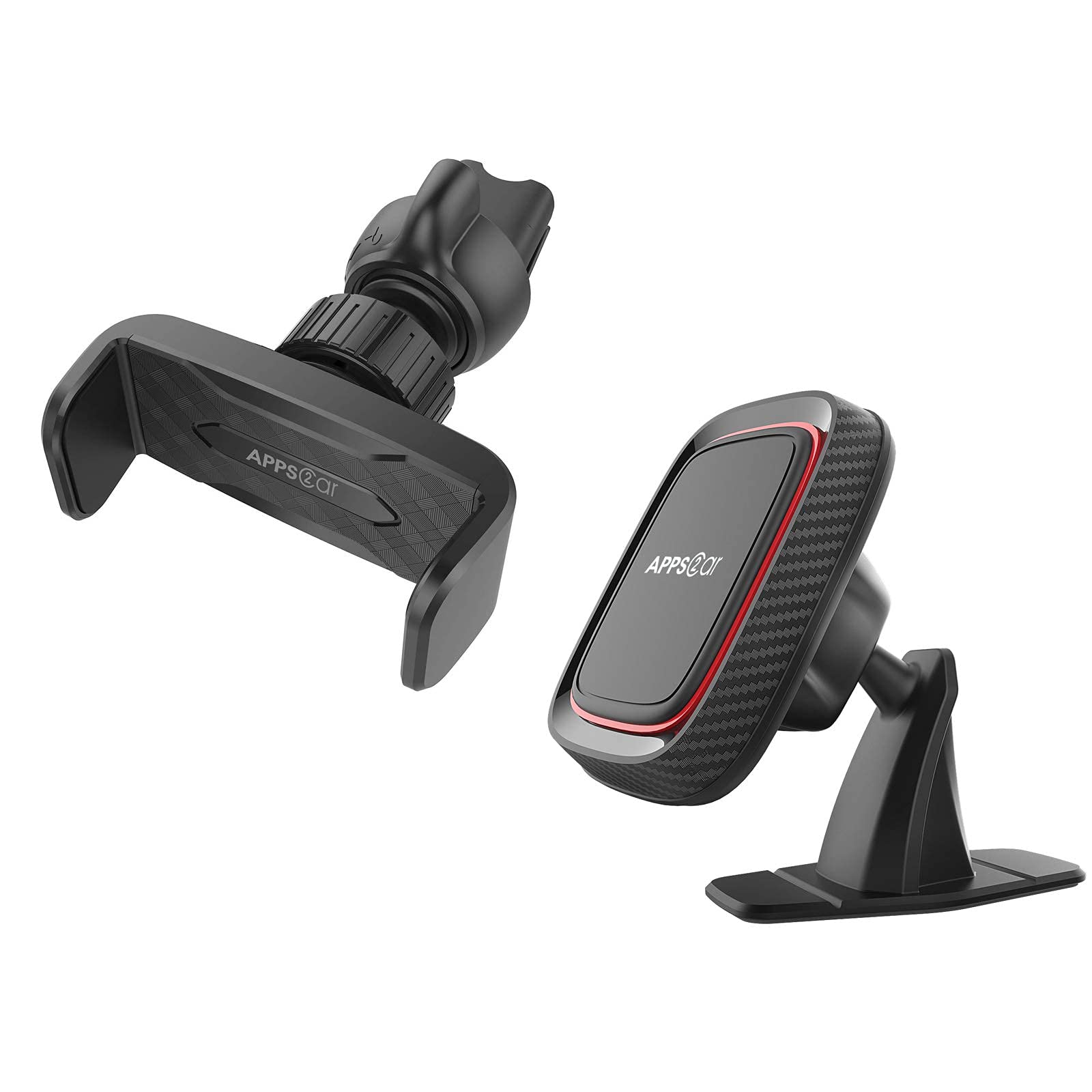 APPS2Car Universal Air Vent Magnetic Phone Holder - Secure & Adjustable Car Mount for iPhone, Samsung, Google Pixel - Perfect for GPS Navigation & Hands-Free Driving