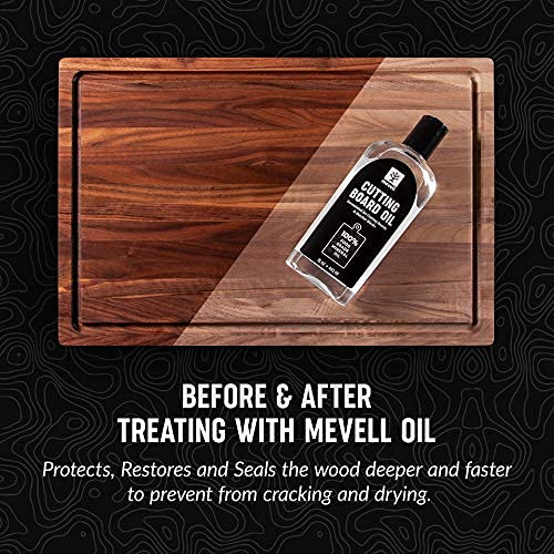 Premium Walnut Wood Cutting Board - Large 18x12x1.25 End Grain with 15oz Mineral Oil & Oil Applicator - Perfect for Kitchen, Charcuterie Boards & Gift Giving