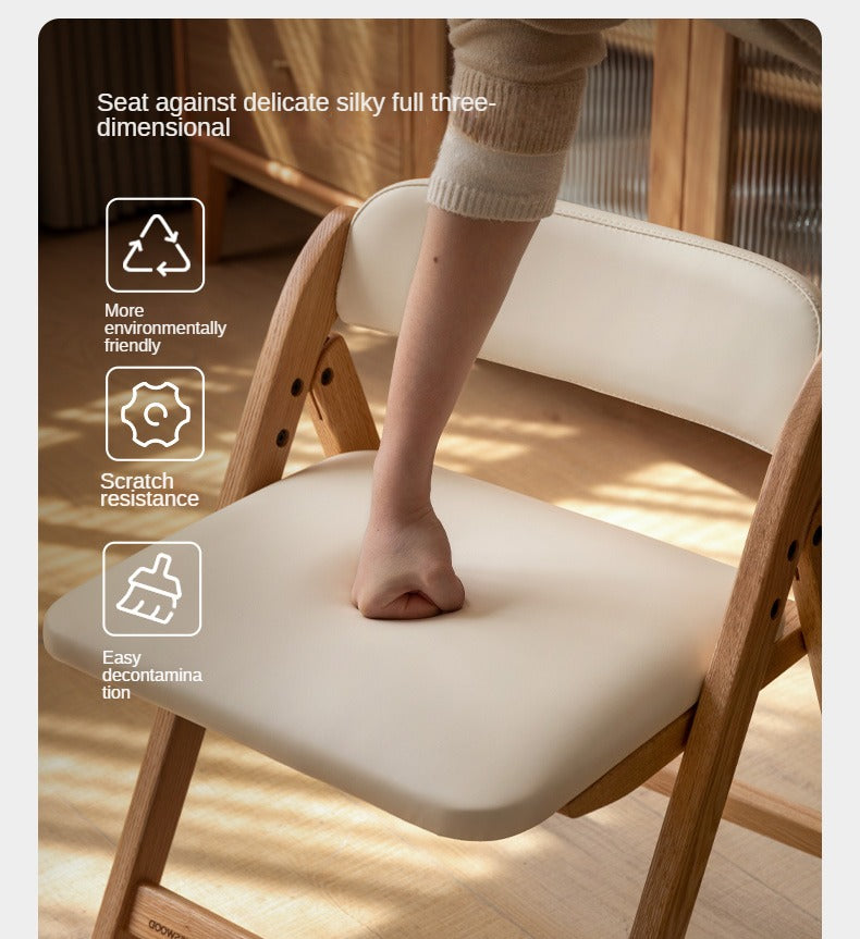Premium Oak Solid Wood Folding Chair - Organic, Durable & Portable - Perfect for Camping, Picnics, Beach, Patio & Indoor Use