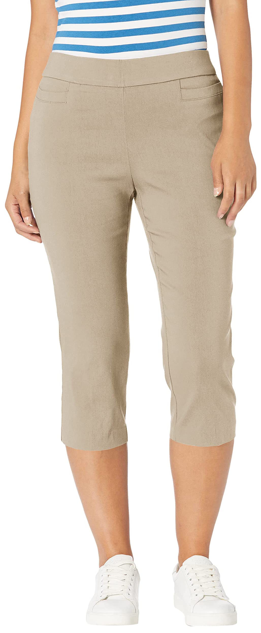 Briggs New York Women's Capri Pants with Pockets for Casual Wear