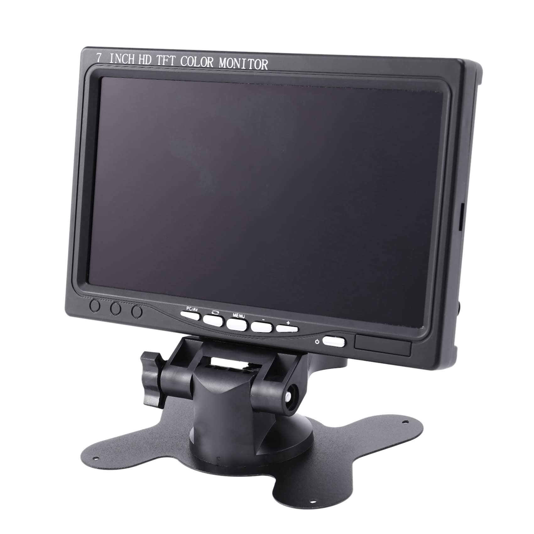 Janasiba 7 Inch Portable Monitor 1024x600 Resolution - Dual Monitor for Photography, Compatible with VGA/AV Inputs, European Plug - Perfect for Travel, Photography, and Office Work