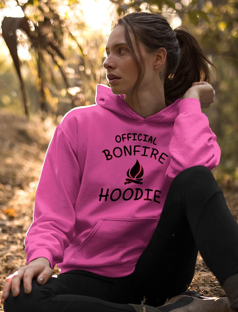 Tstars Official Bonfire Camping Hoodie - Women's Cozy Fleece Pullover for Outdoor Adventures, Hiking & Campfire Nights - Perfect Camper Gift for Cold Weather