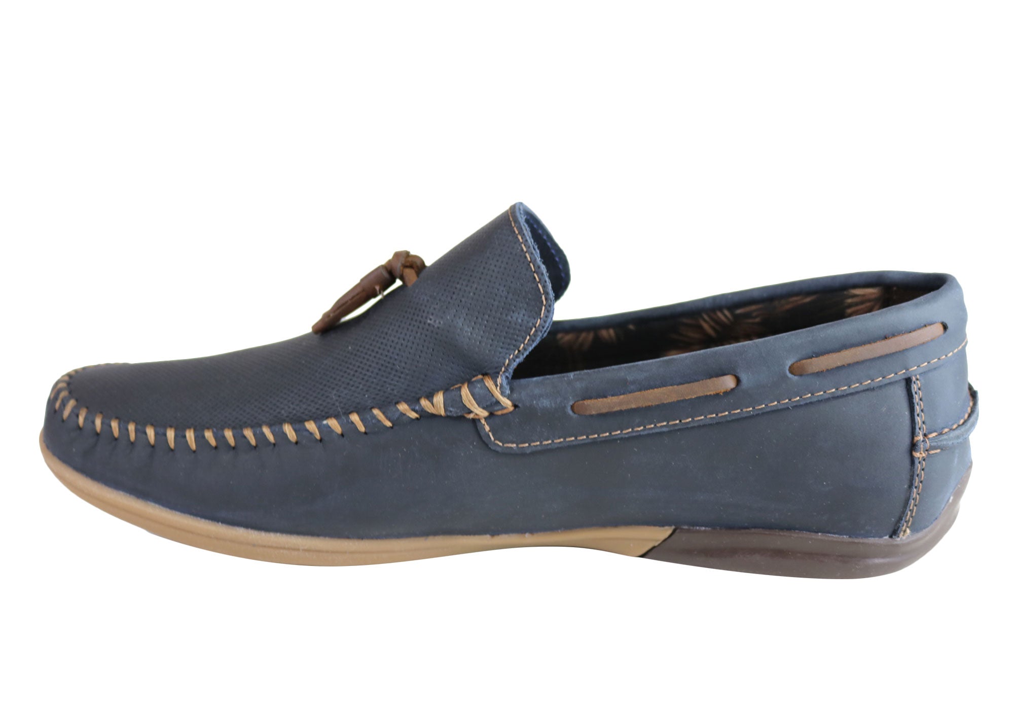 Ferricelli Enzo Men's Comfortable Leather Casual Loafers - Handmade in Brazil - Perfect for Business Casual & Weekend Outings