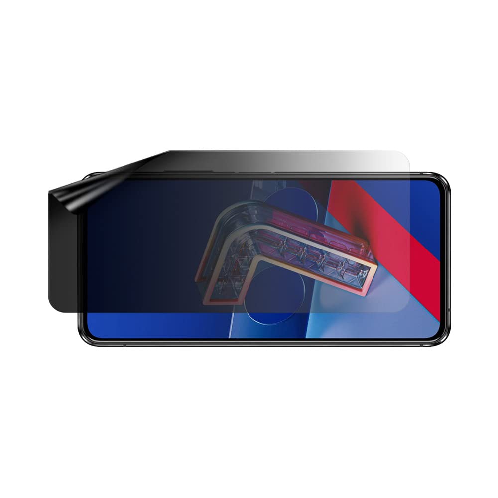 Anti-Spy Privacy Screen Protector for Asus ZenFone 7 Pro - 2-Way Anti-Glare Filter, Landscape View Protection - Perfect for Office Work & Public Use