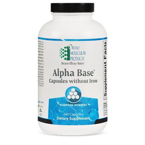 Orthomolecular Alpha Base Capsules - Iron-Free Multivitamin Supplement for Immune Support & Daily Wellness | Ideal for Health-Conscious Adults & Active Lifestyles