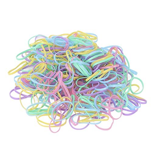 Colorful Elastic Hair Ties for Kids - Soft Disposable Rubber Hair Bands for Toddler & Baby Girls - Perfect for School, Playtime & Hair Styling