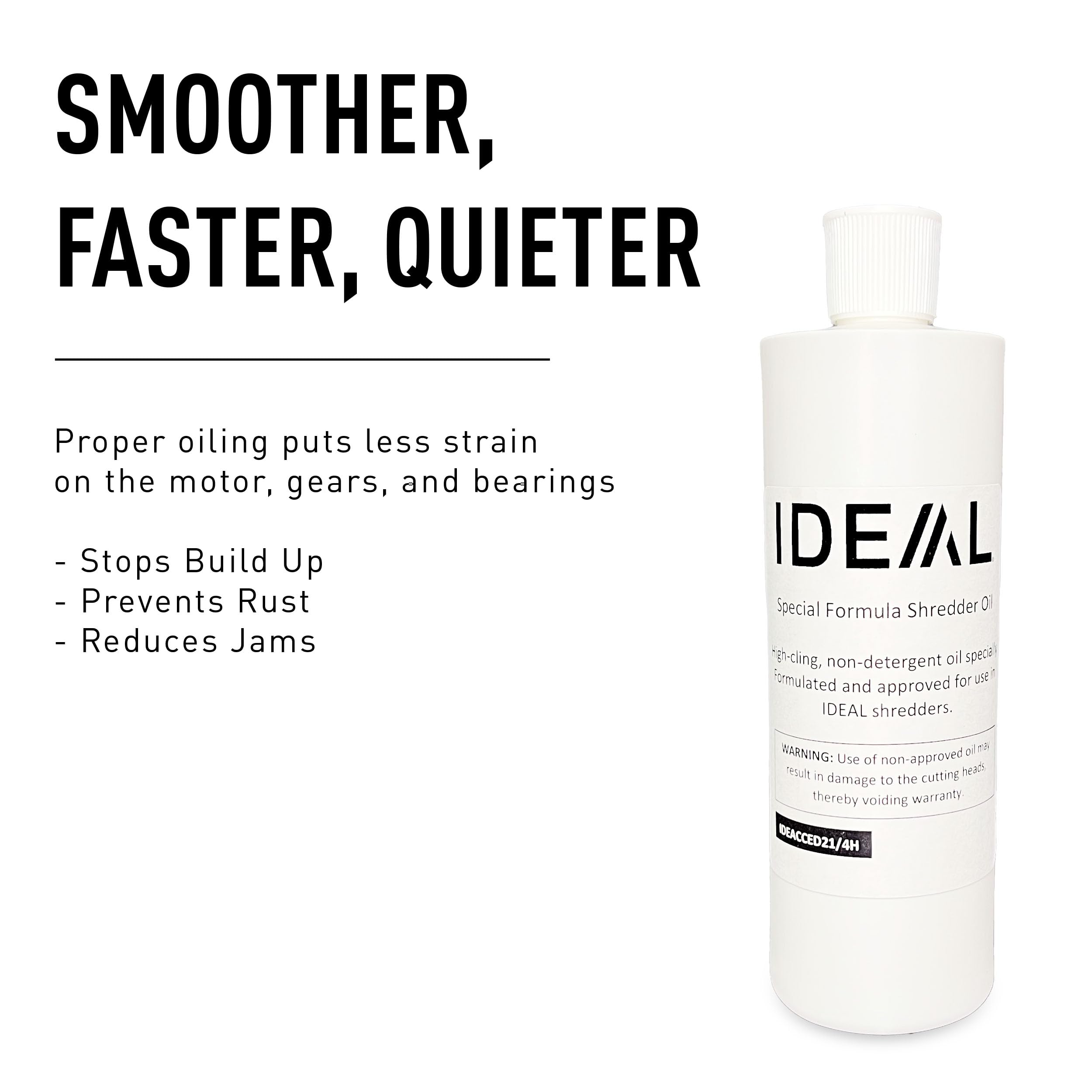 IDEAL Shredder Oil and Bag Kit for Large Shredders - 56 Gallon Bags (80 Count) with 4 Pints of Shredder Oil - Compatible with Model 4002 SC & 3804 SC - Perfect for Office Document Security and Paper Waste Management